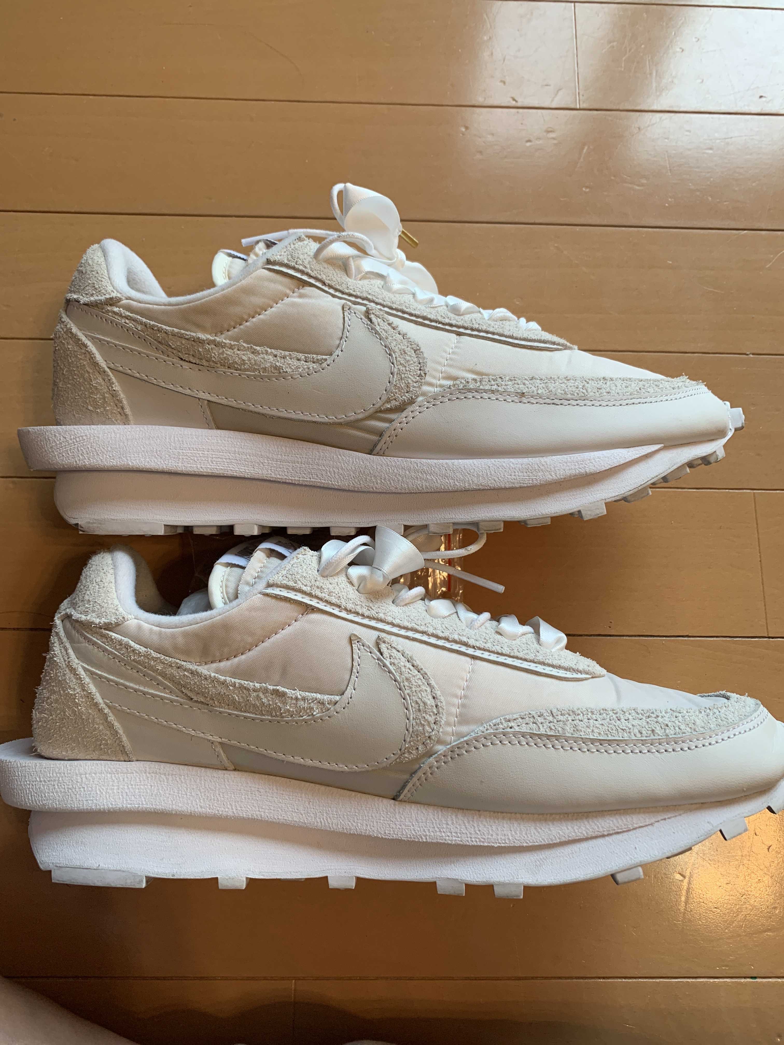 sacai × Nike LDV Waffle "Triple White"