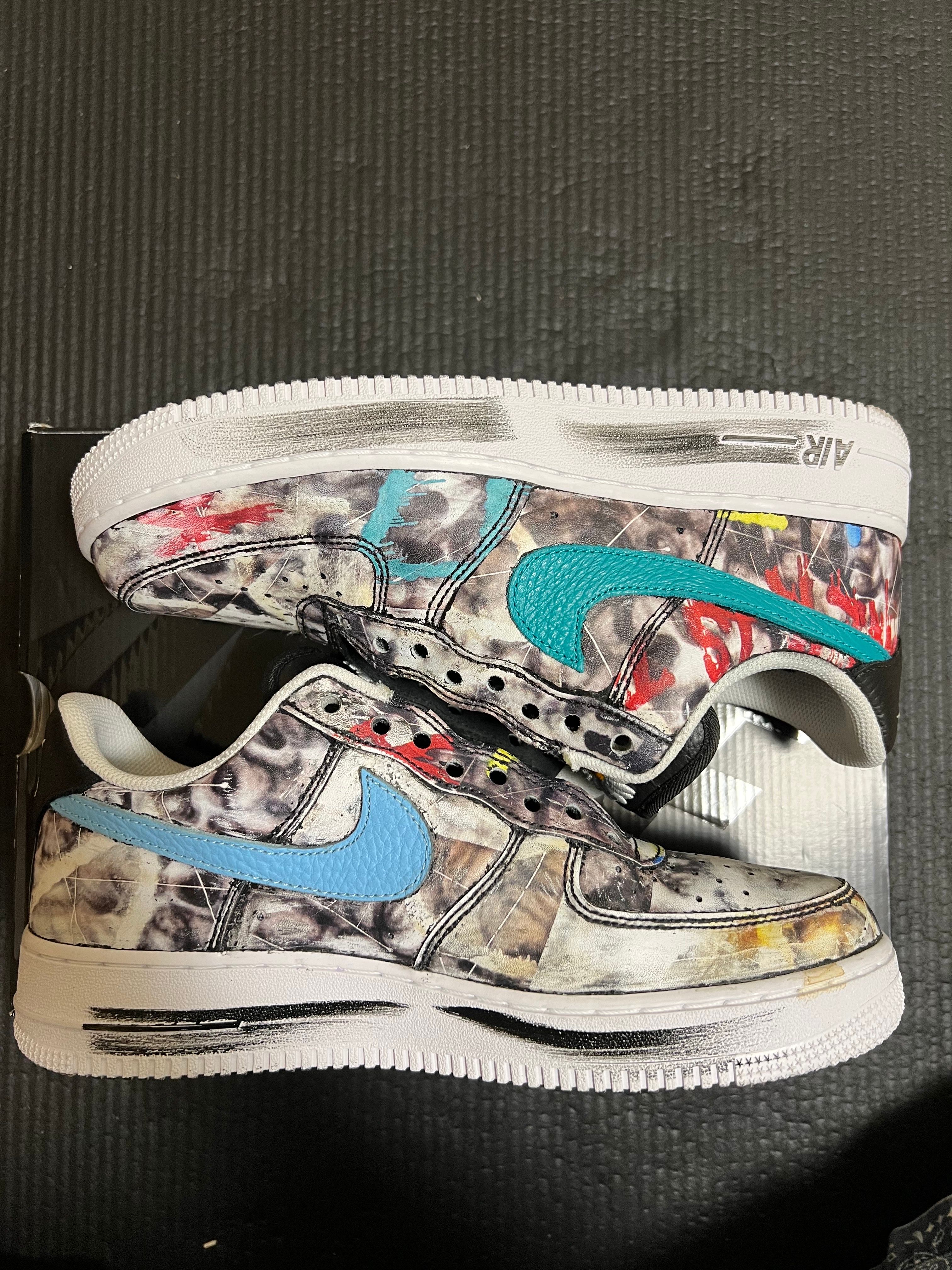 PEACEMINUSONE × Nike Air Force 1 Low '07 Para-Noise 3.0 "Black and Multi-Color" / G-DRAGON