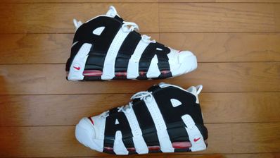 NIKE AIR MORE UPTEMPO "WHITE/BLACK/UNIVERSITY RED"(2020)