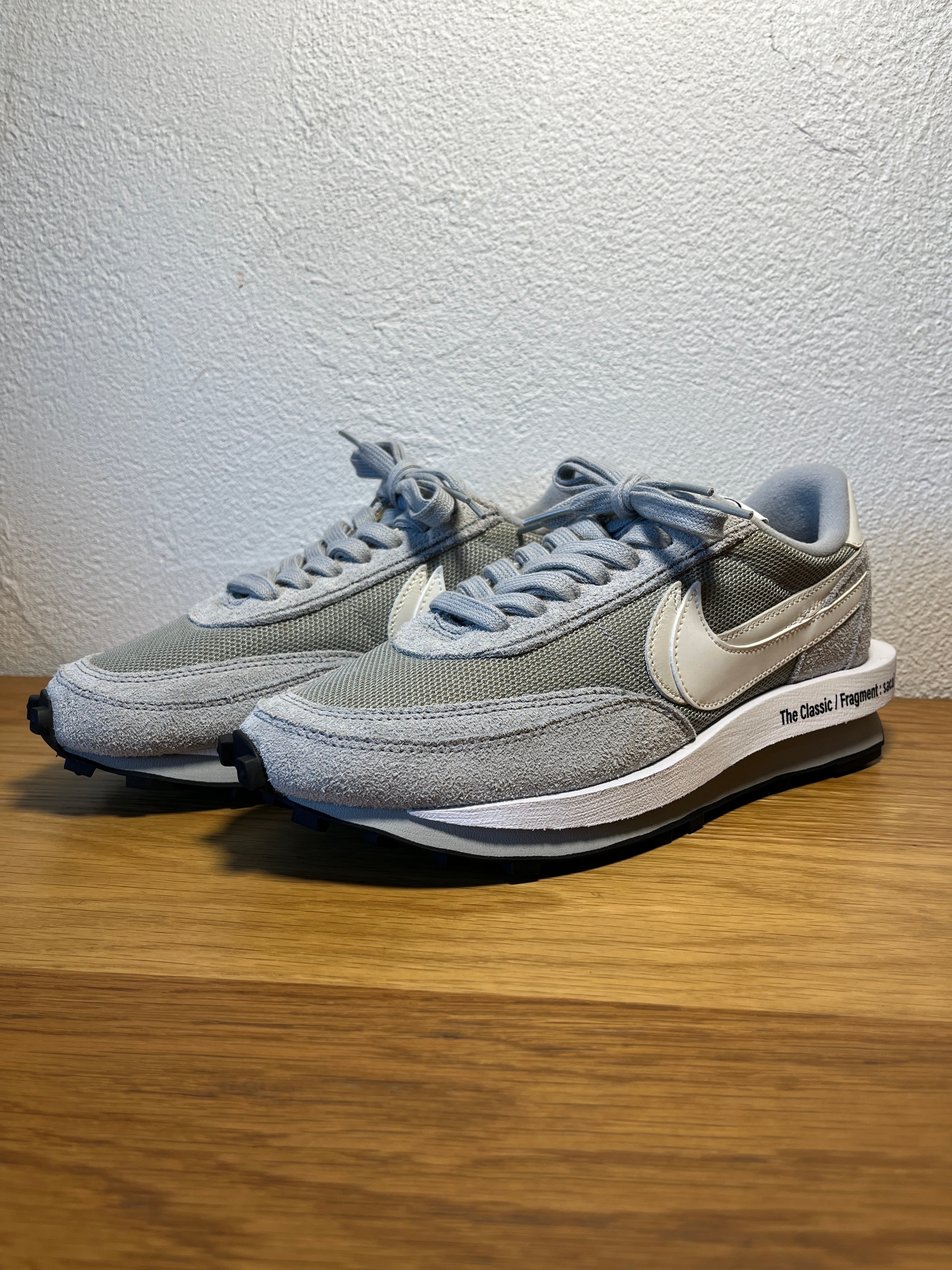 fragment design × sacai × Nike LD Waffle "Light Smoke Grey"