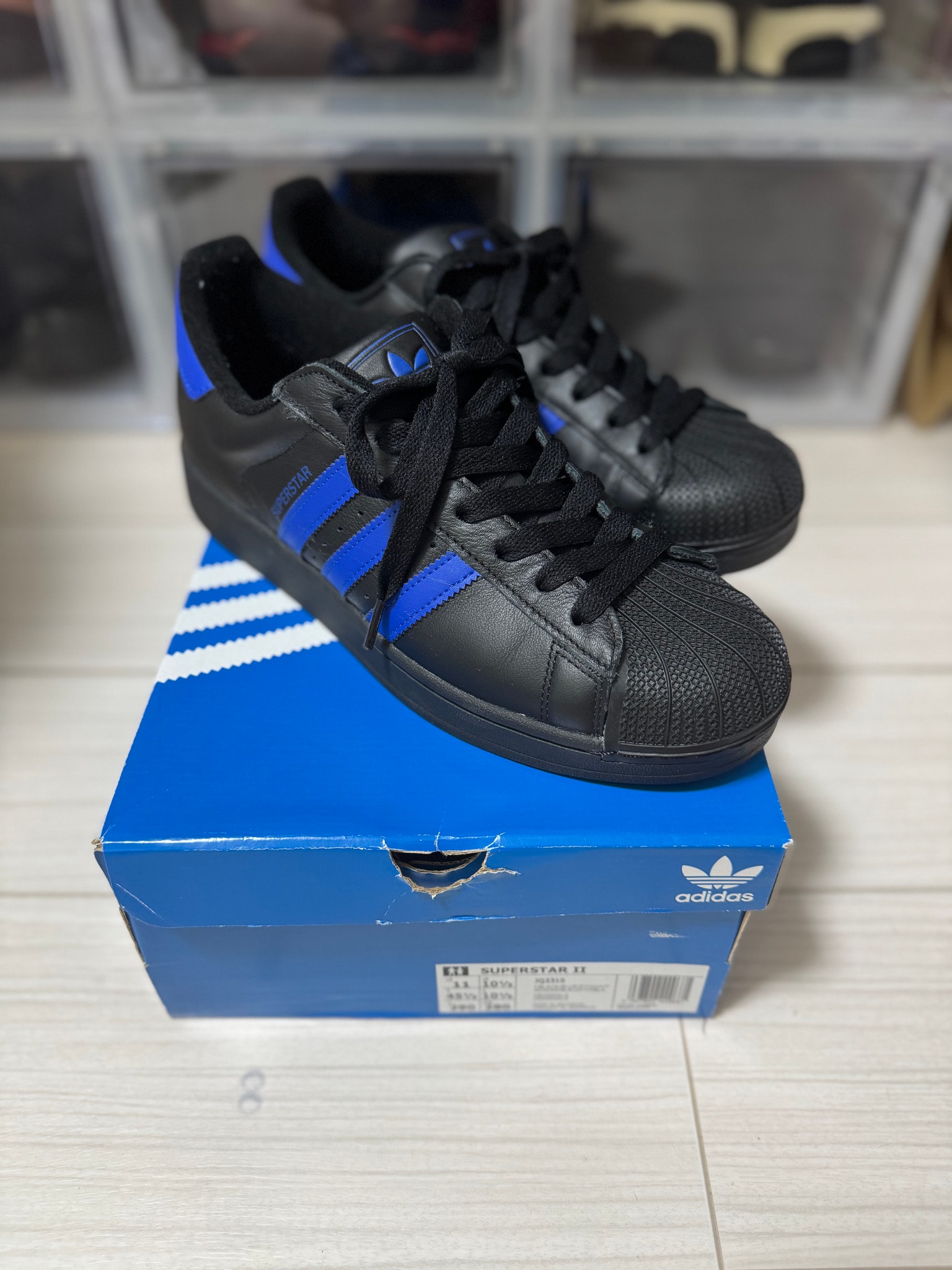 adidas Superstar 2 "Core Black/Blue/Cloud White"