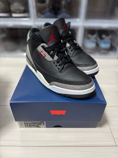 Levi's × Nike Air Jordan 3 Retro SP "Black and White" (LEVI'S Tab)