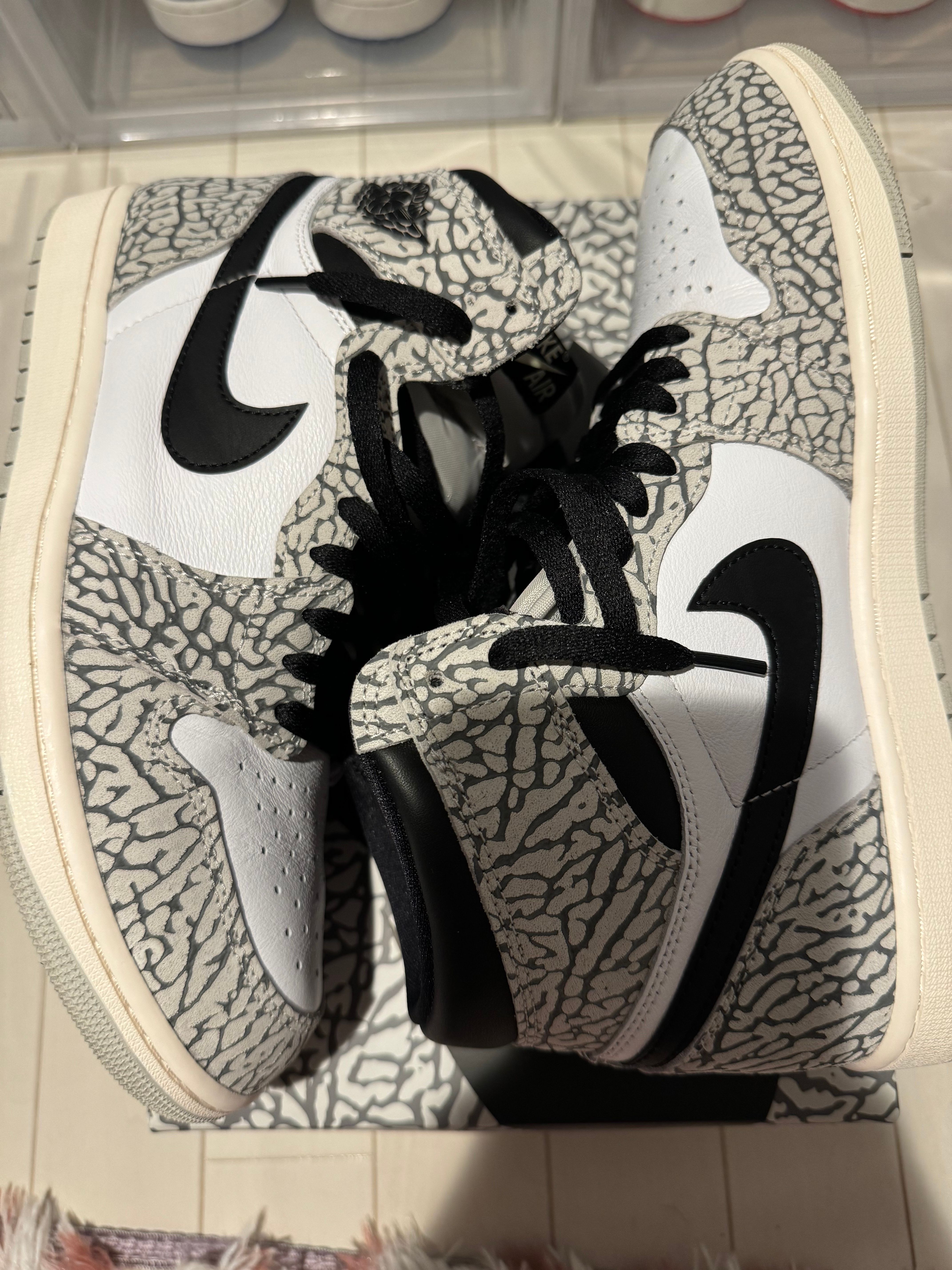Nike Air Jordan 1 High OG "White Cement/Safari"