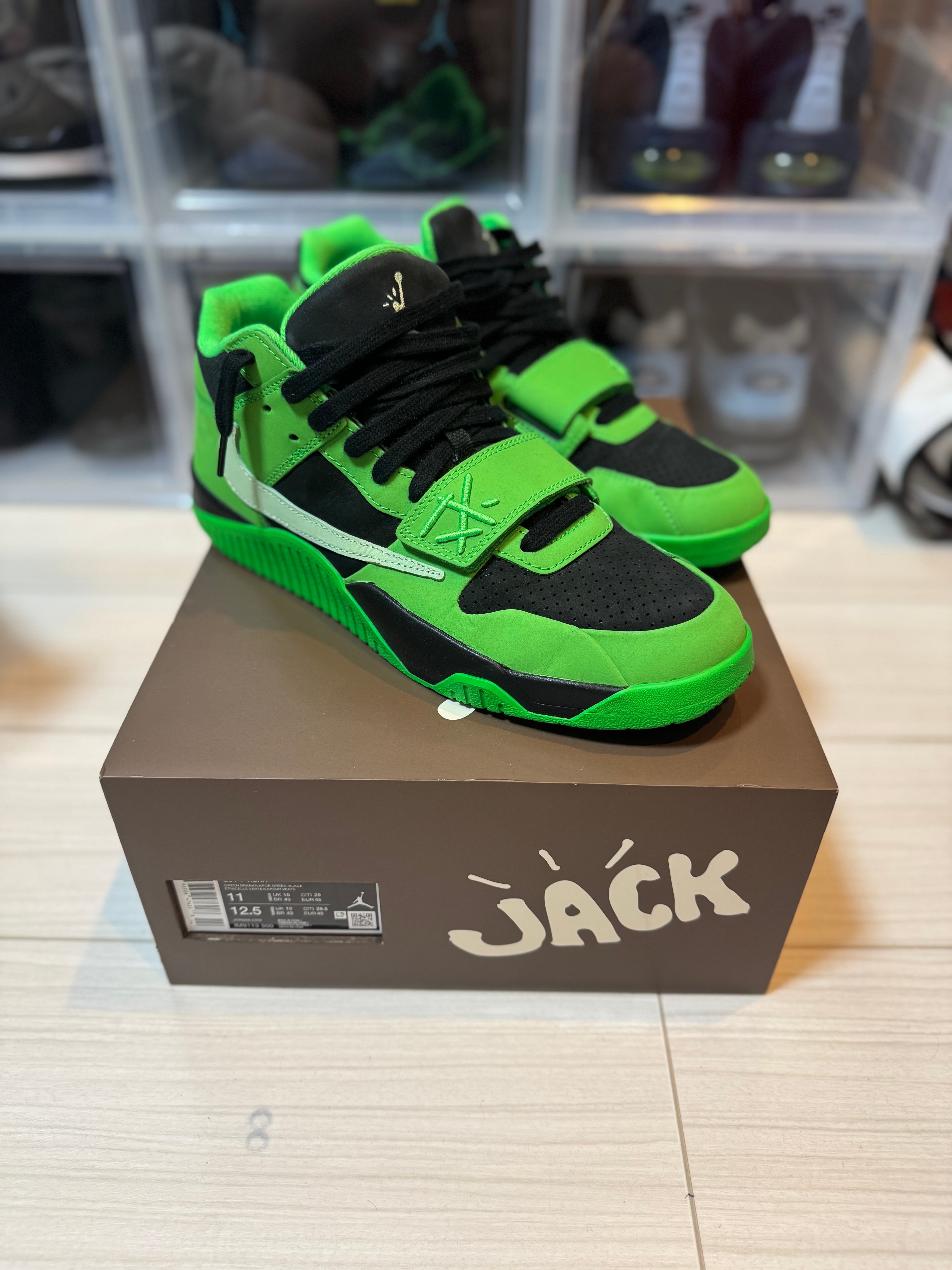 Travis Scott × Nike Jordan Jumpman Jack CJ1 T-Rexx "Green Spark"