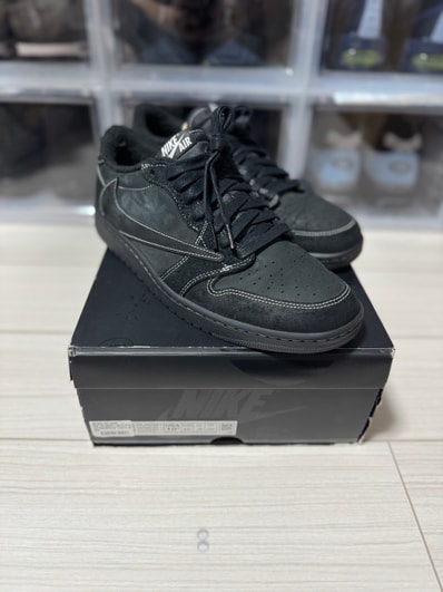 Travis Scott × Nike Air Jordan 1 Low OG SP "Black Phantom"