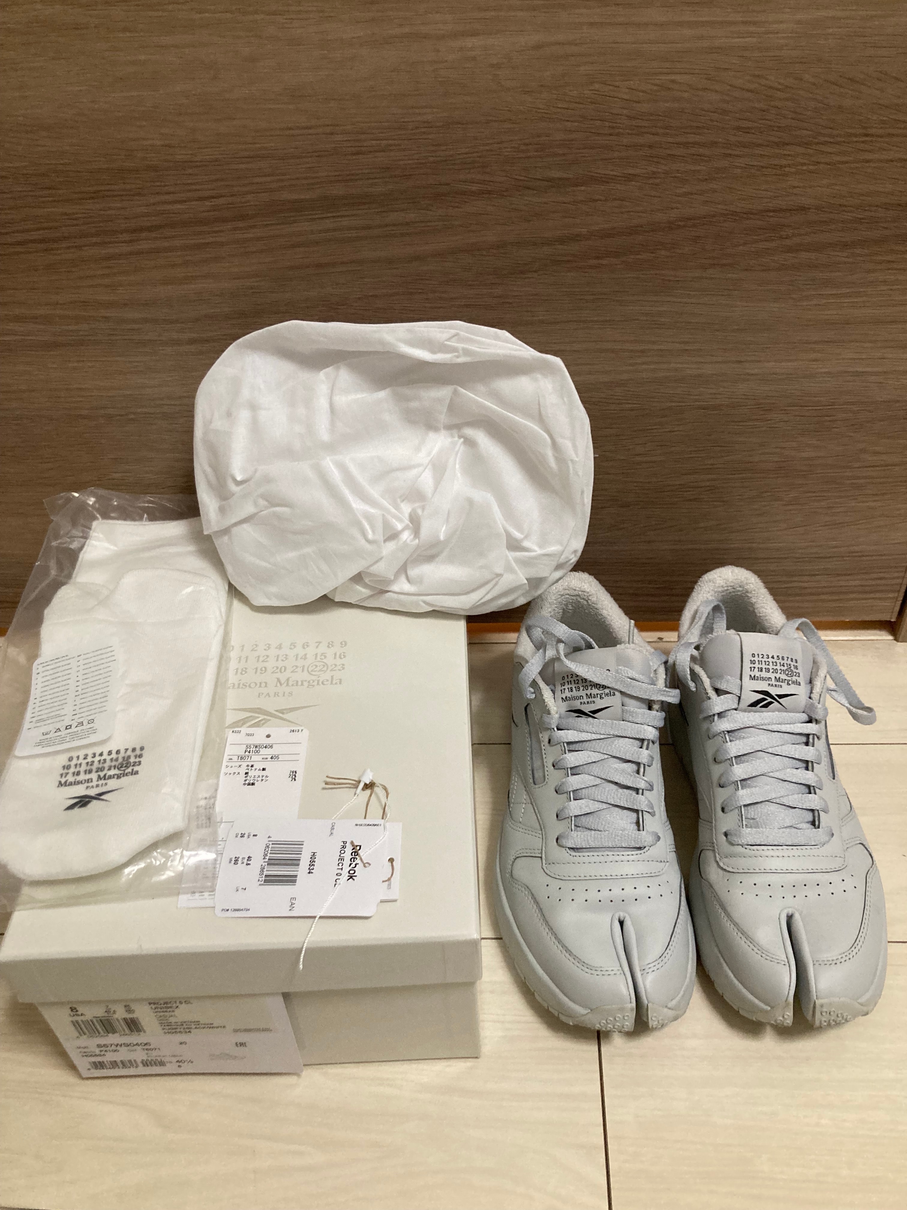 Maison Margiela × Reebok Classic Leather Tabi Project 0 CL "Grey" 