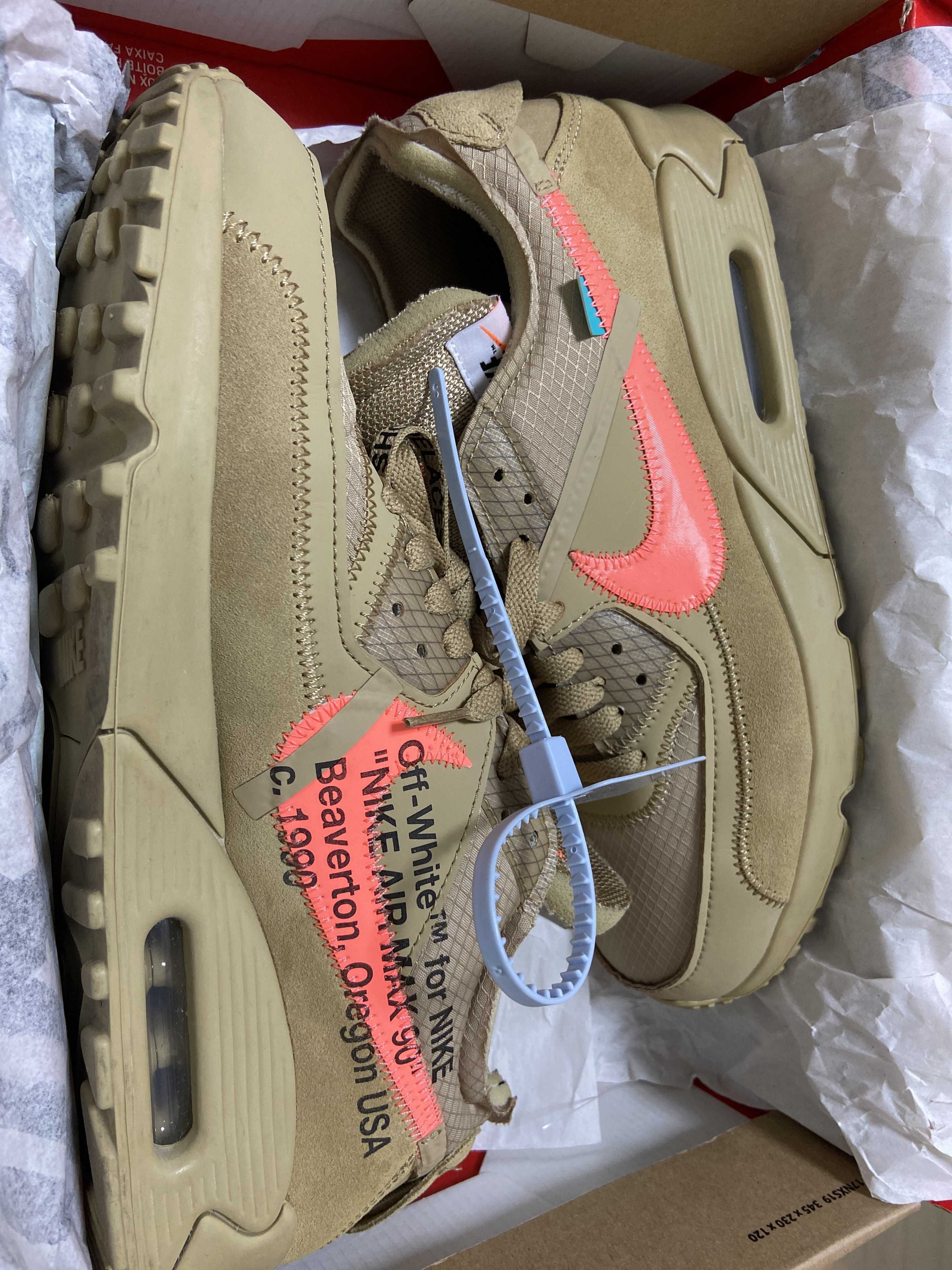 Off-White × Nike Air Max 90 "Desert Ore"