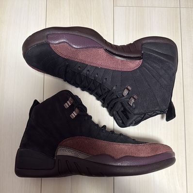 A Ma Maniere × Nike Women's Air Jordan 12 "Black and Burgundy Crush"
