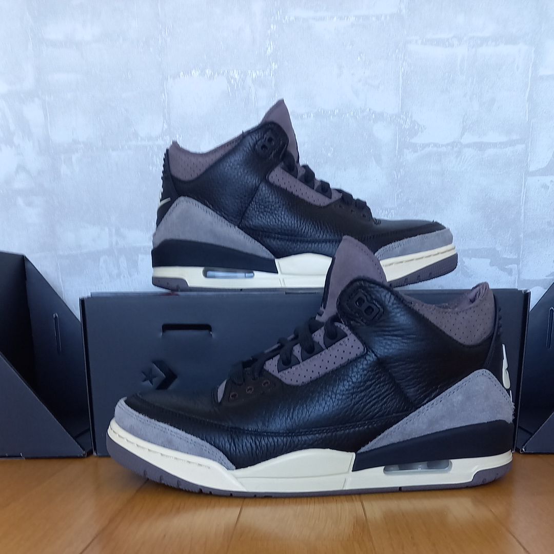 A Ma Maniere × Nike Women's Air Jordan 3 Retro OG SP "Black and Flat Pewter/WYWS"
