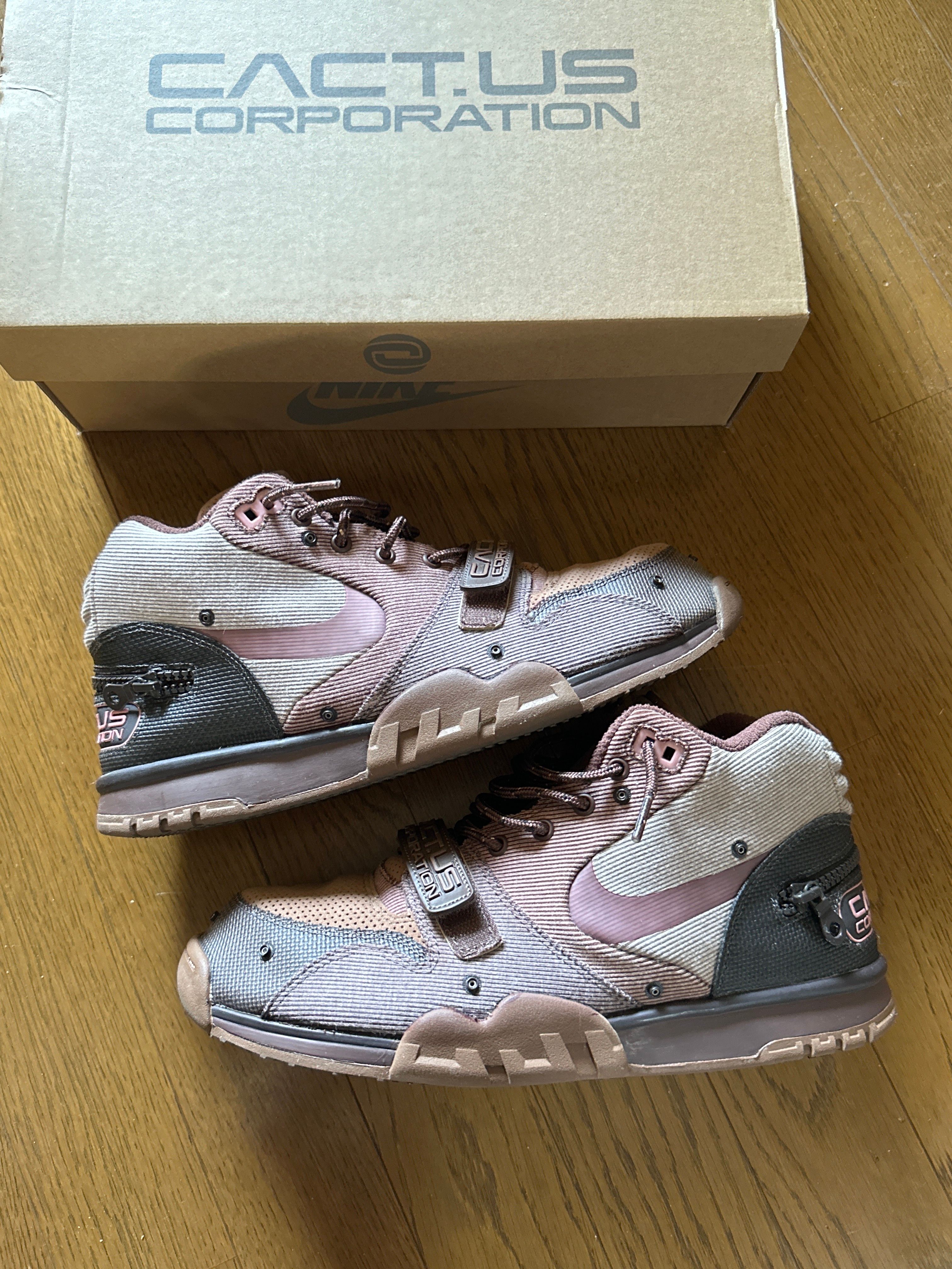 Travis Scott x Nike Air Trainer 1 SP "Archaeo Brown and Rust Pink"