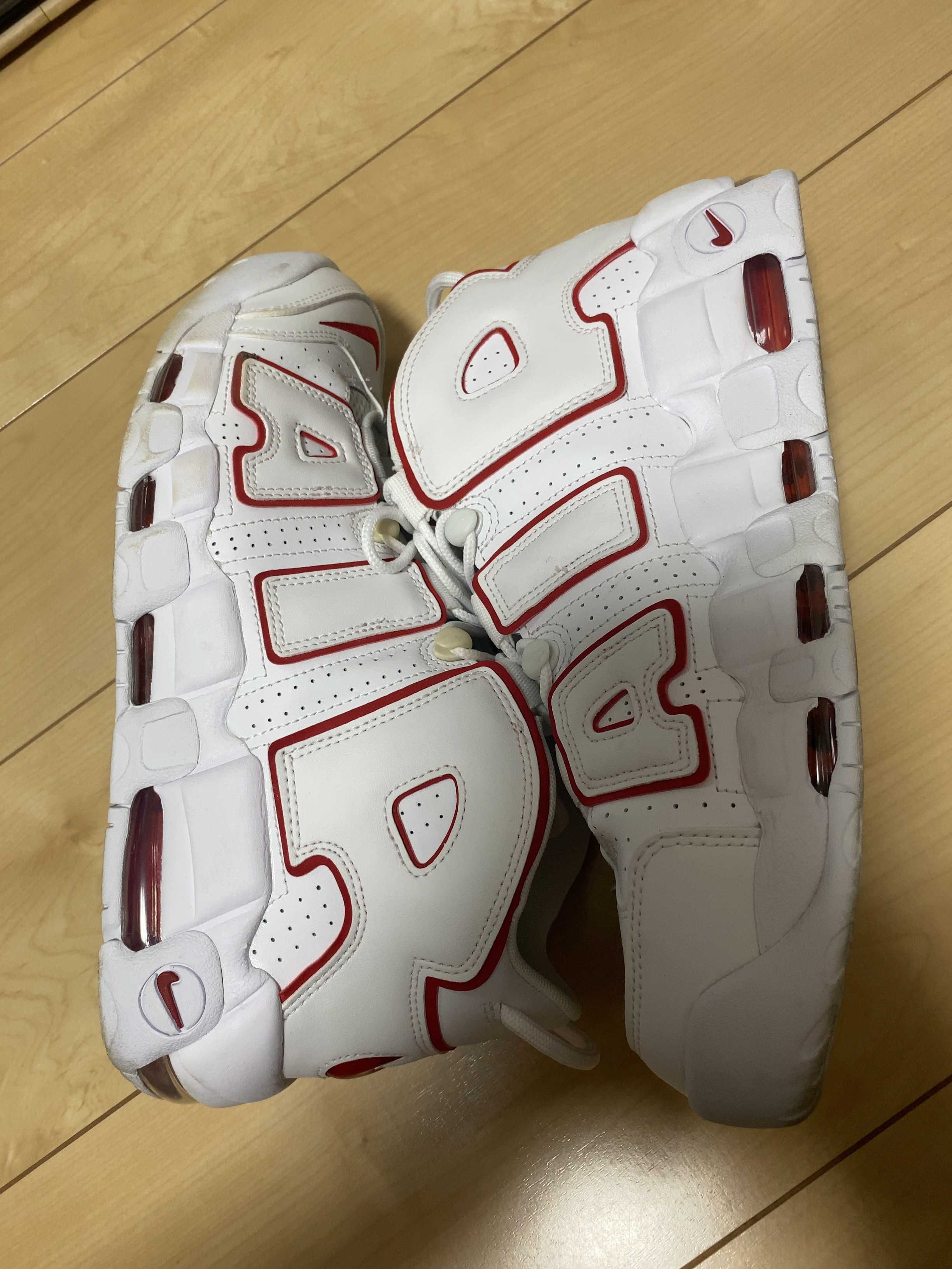 NIKE AIR MORE UPTEMPO "WHITE/VARSITY RED" (2021)