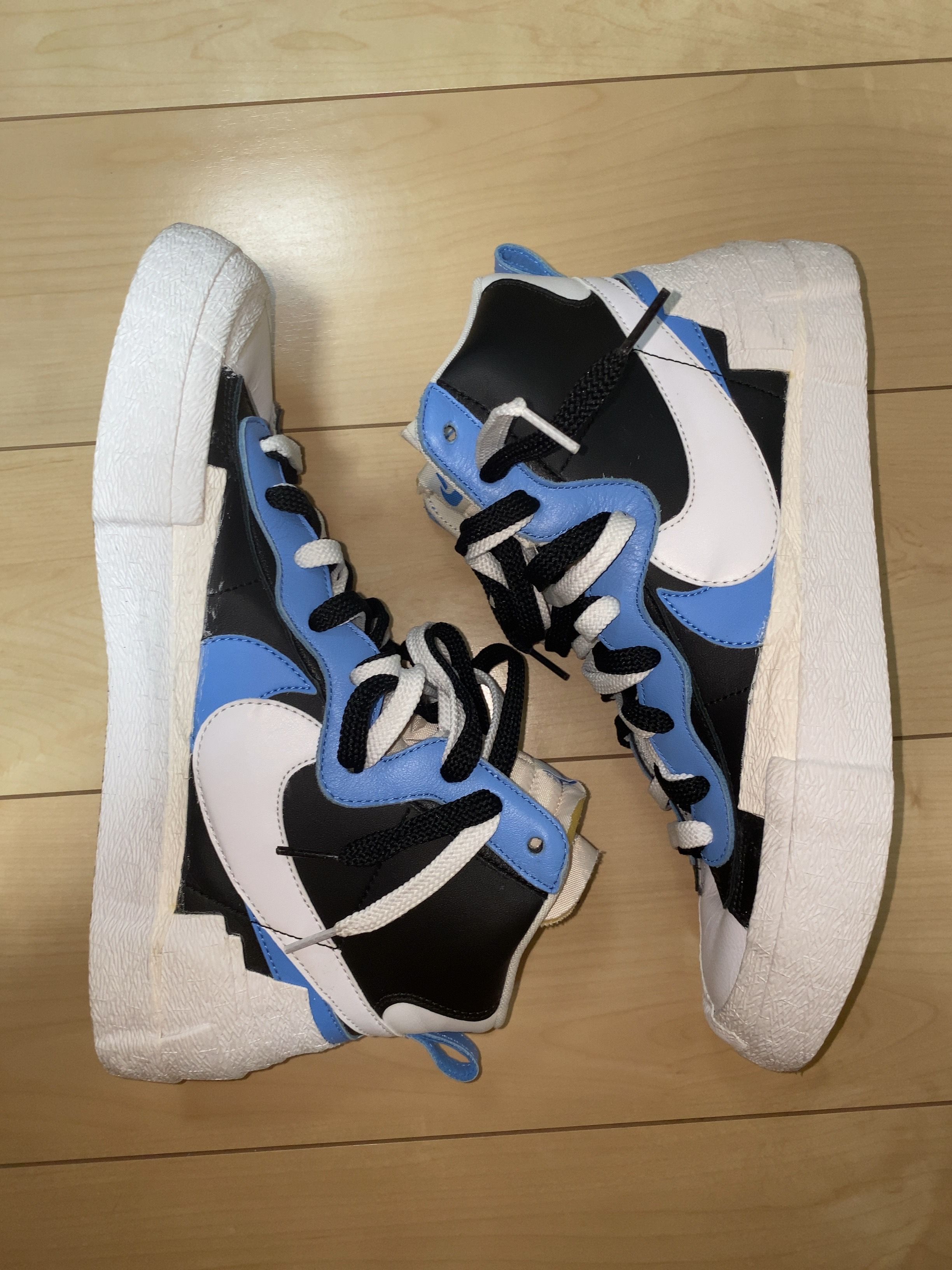 sacai × NIKE BLAZER MID "BLACK / BLUE"
