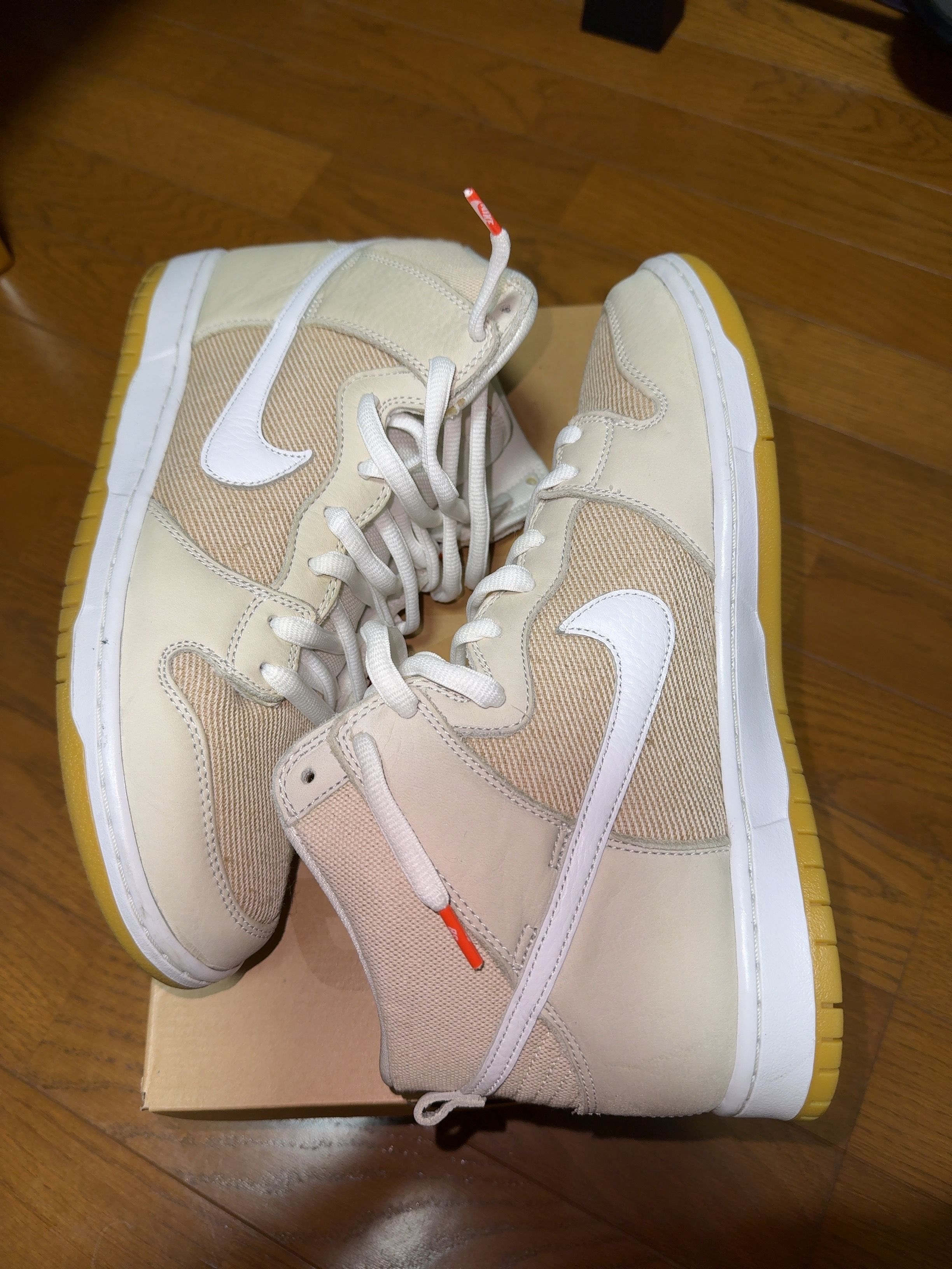 Nike SB Dunk High Pro ISO "Orange Label Unbleached Natural"