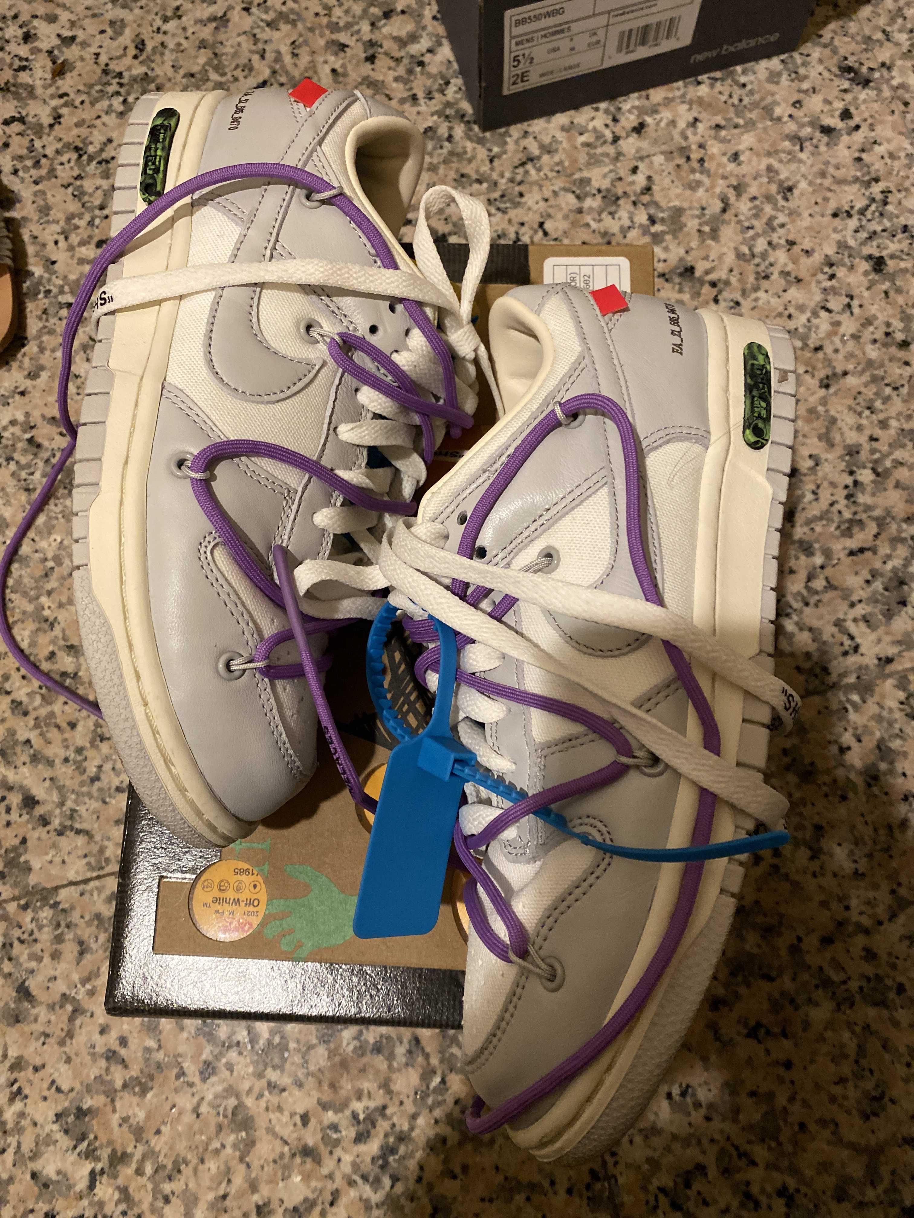 Off-White × Nike Dunk Low "Sail/Neutral Gray"