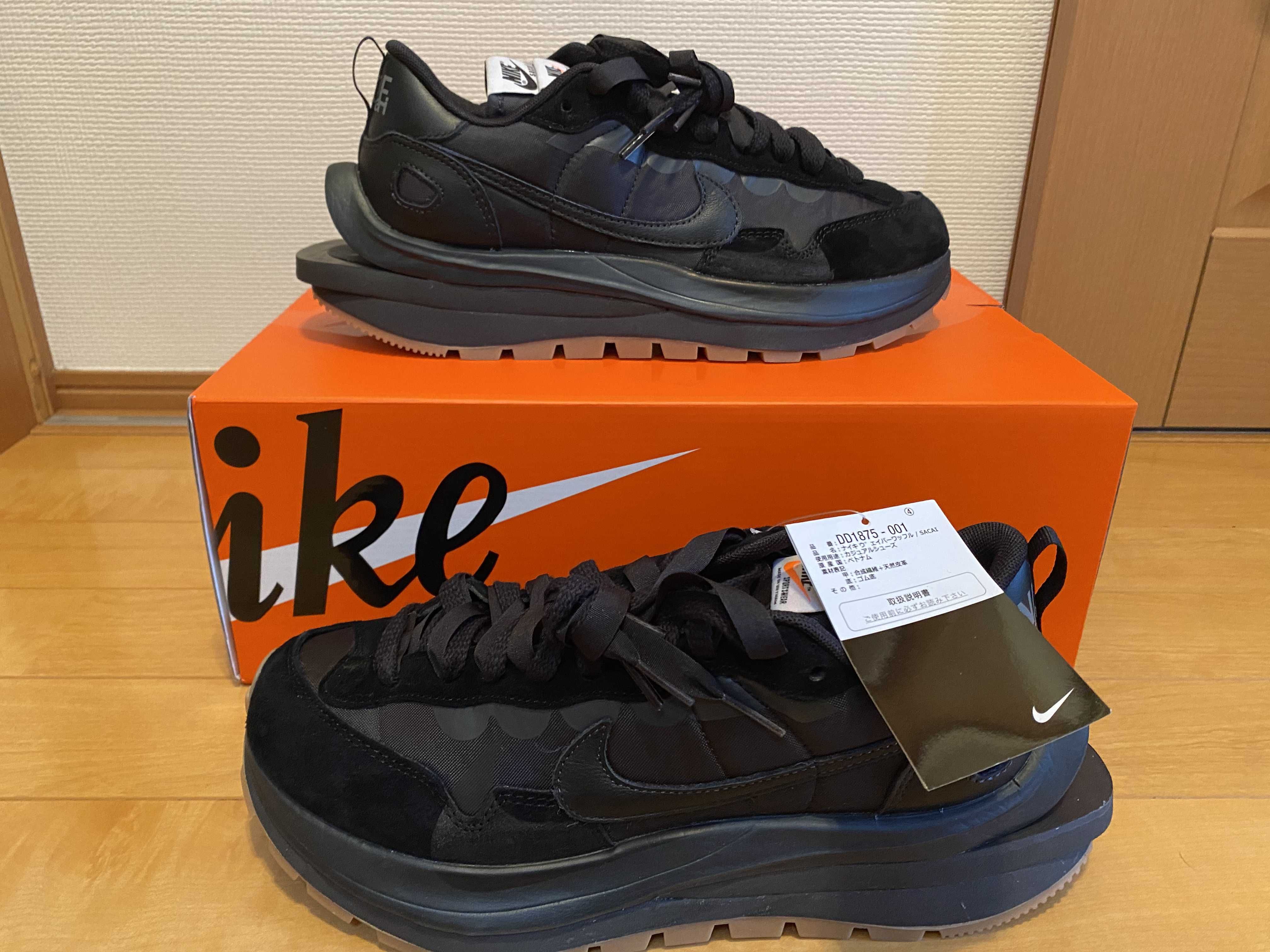 sacai × Nike VaporWaffle "Black Gum"