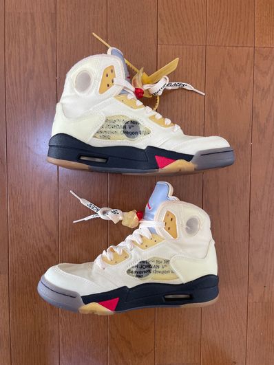 Off-White × Nike Air Jordan 5 "Sail"