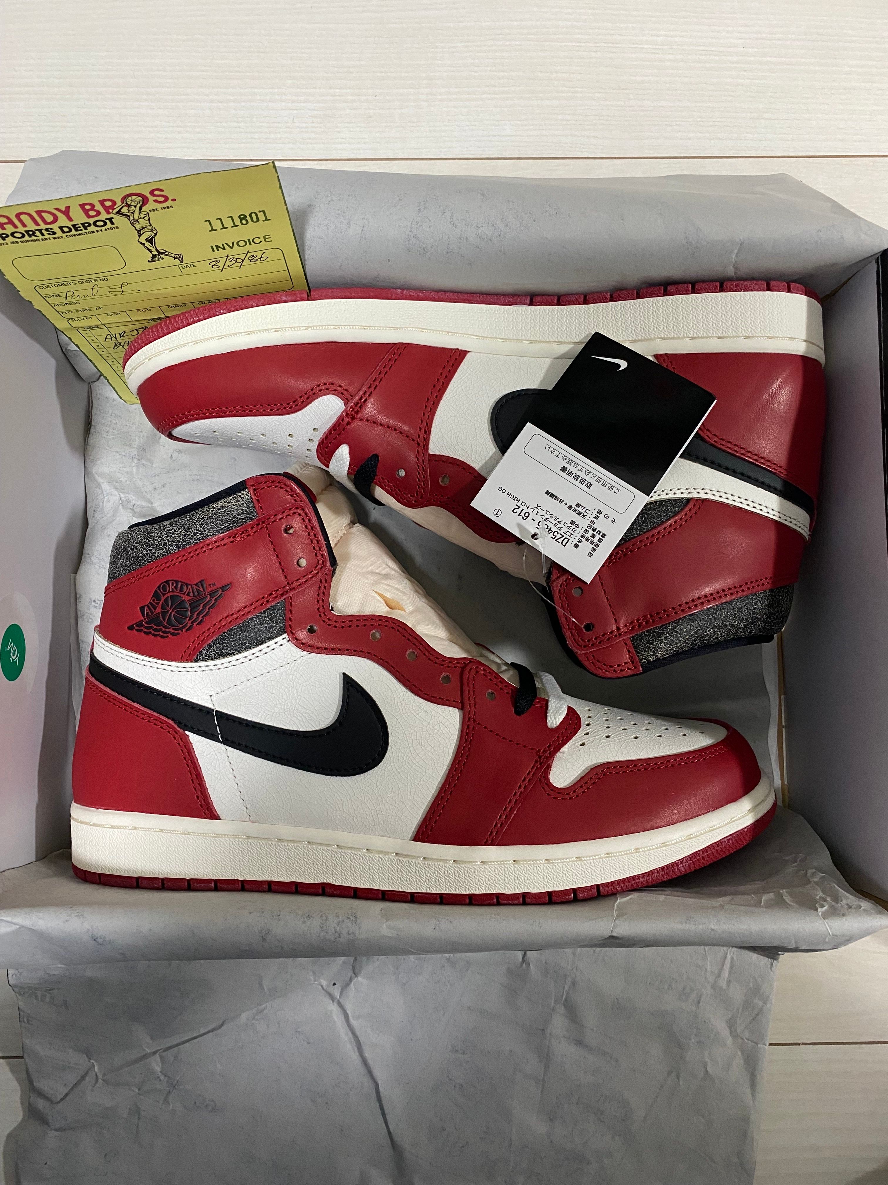 Nike Air Jordan 1 High OG "Lost & Found/Chicago"