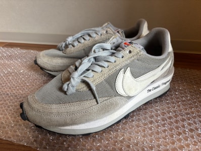 fragment design × sacai × Nike LD Waffle "Light Smoke Grey"