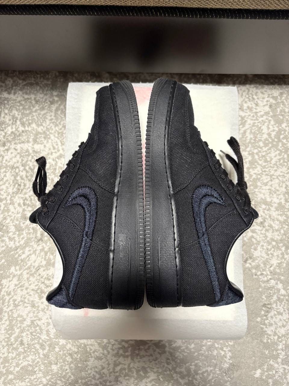 Stussy × Nike Air Force 1 Low "Triple Black"