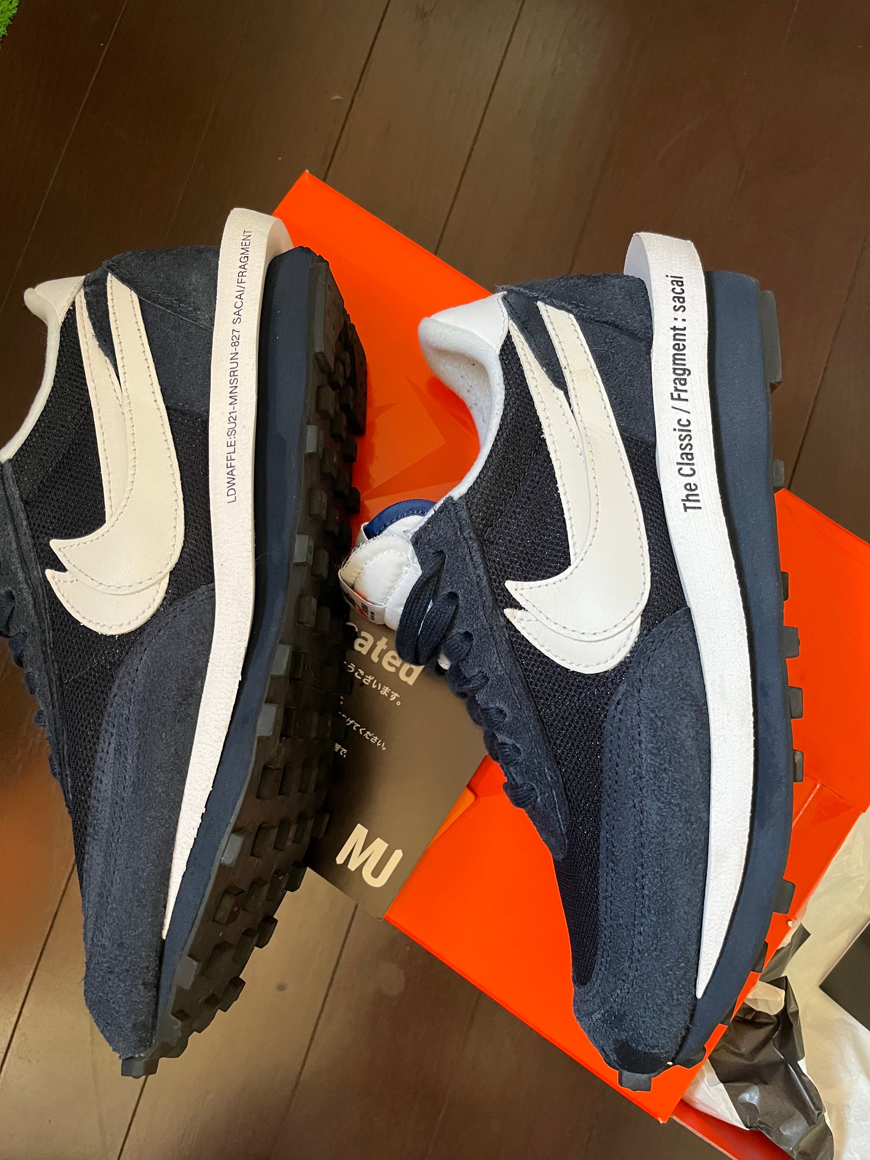 Fragment × sacai × Nike LD Waffle "Blackended Blue"