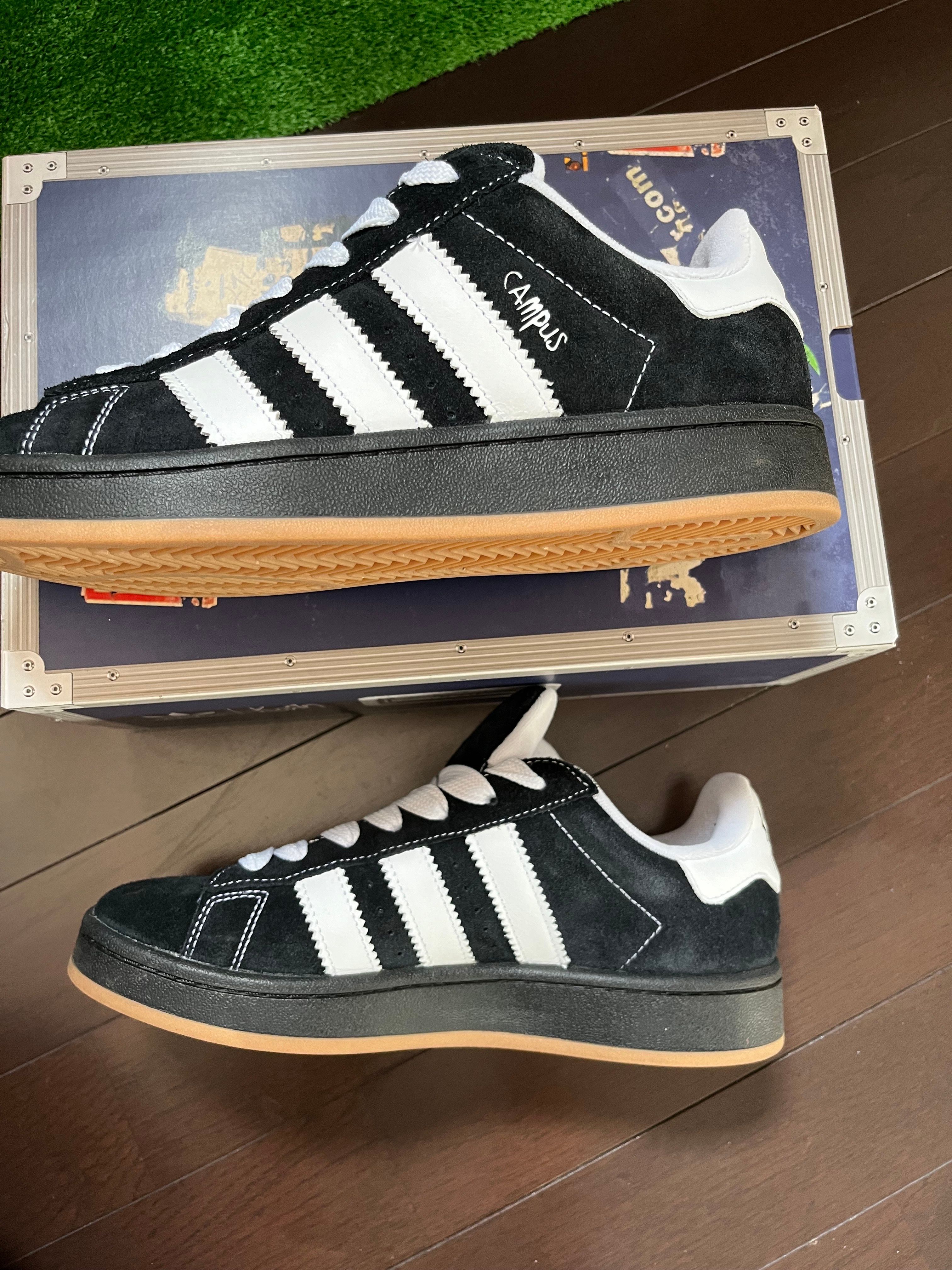 Korn × adidas Campus 00s "Black/White Gum"
