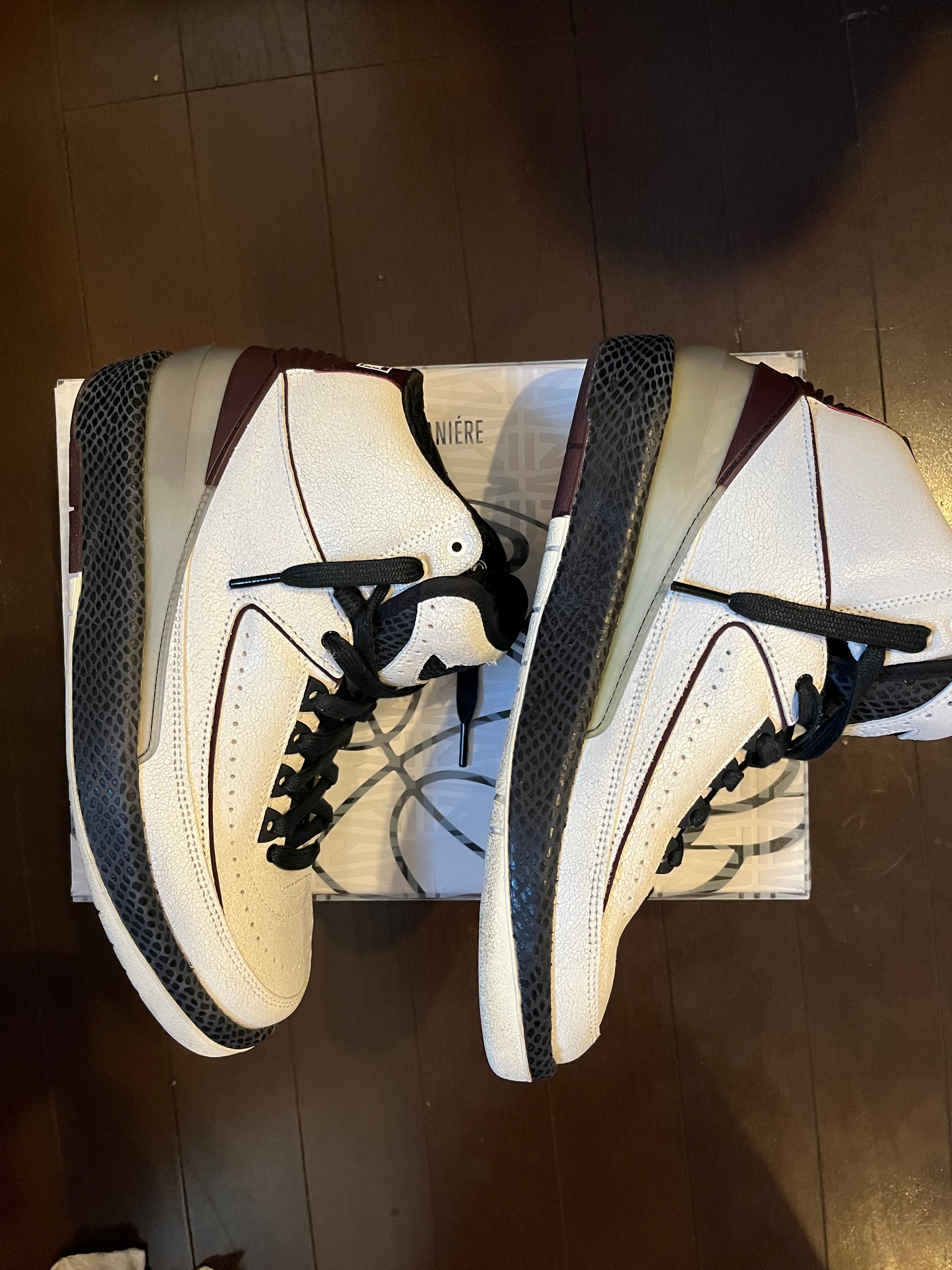 A Ma Maniere × Nike Air Jordan 2 "Airness/Sail and Burgundy"