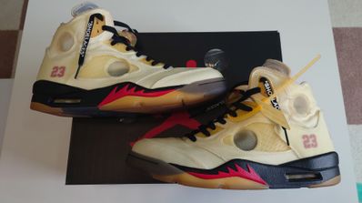 Off-White × Nike Air Jordan 5 "Sail"