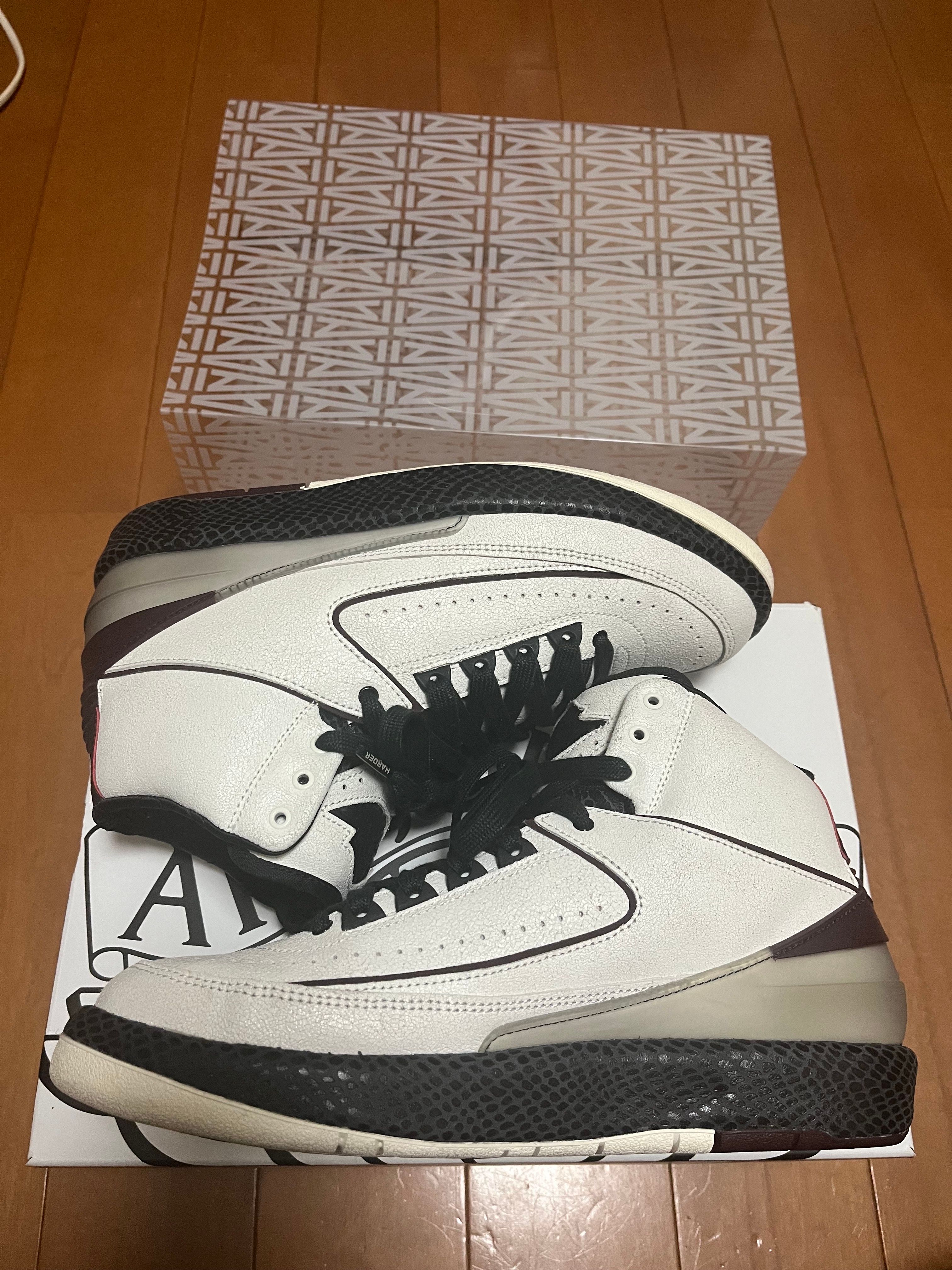 A Ma Maniere × Nike Air Jordan 2 "Airness/Sail and Burgundy"