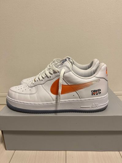 KITH × Nike Air Force 1 Low "White/Rush Blue/White/Brilliant Orange"