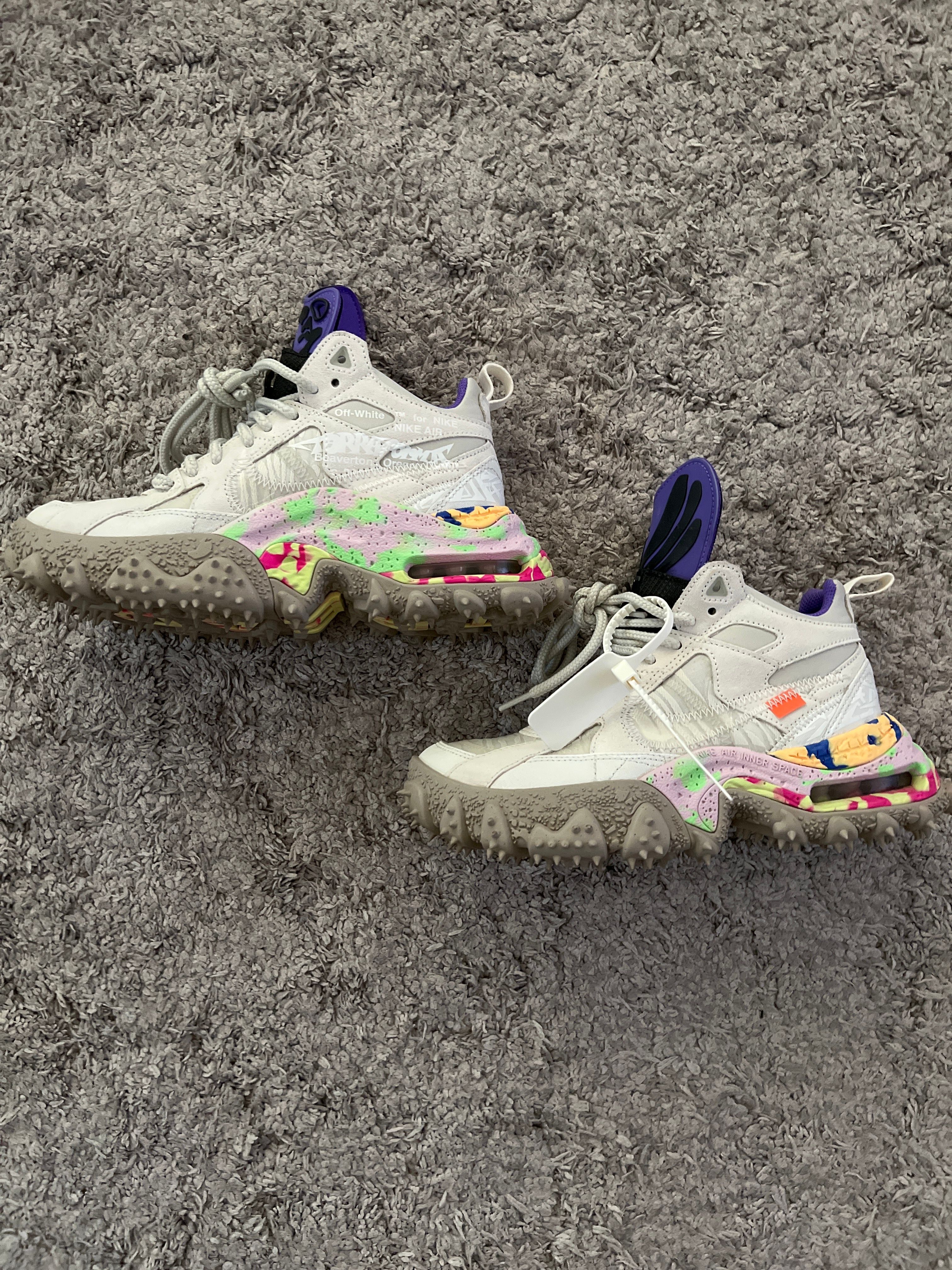 Off-White × Nike Air Terra Forma "Summit White and PSYCHIC PURPLE"