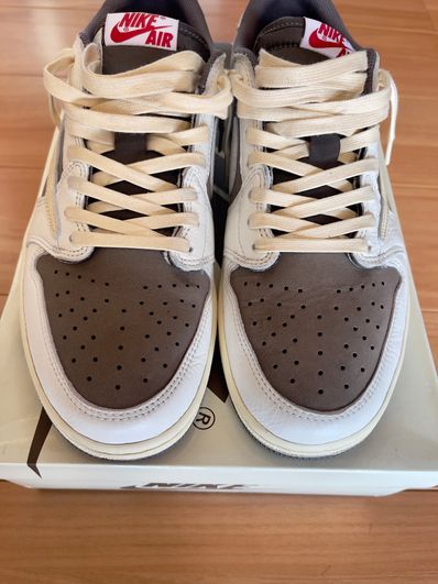 Travis Scott × Nike Air Jordan 1 Low OG SP "Reverse Mocha/Sail and Ridgerock"