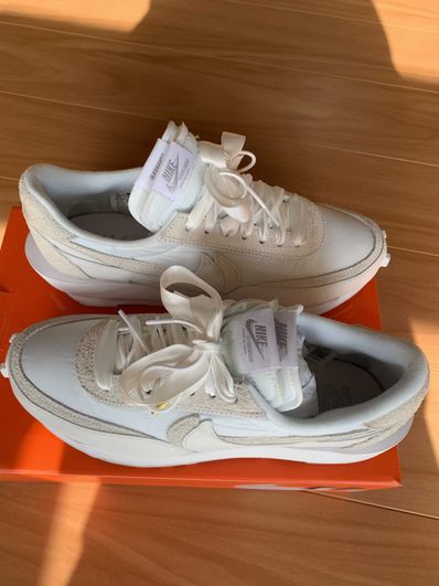 sacai × Nike LDV Waffle "Triple White"