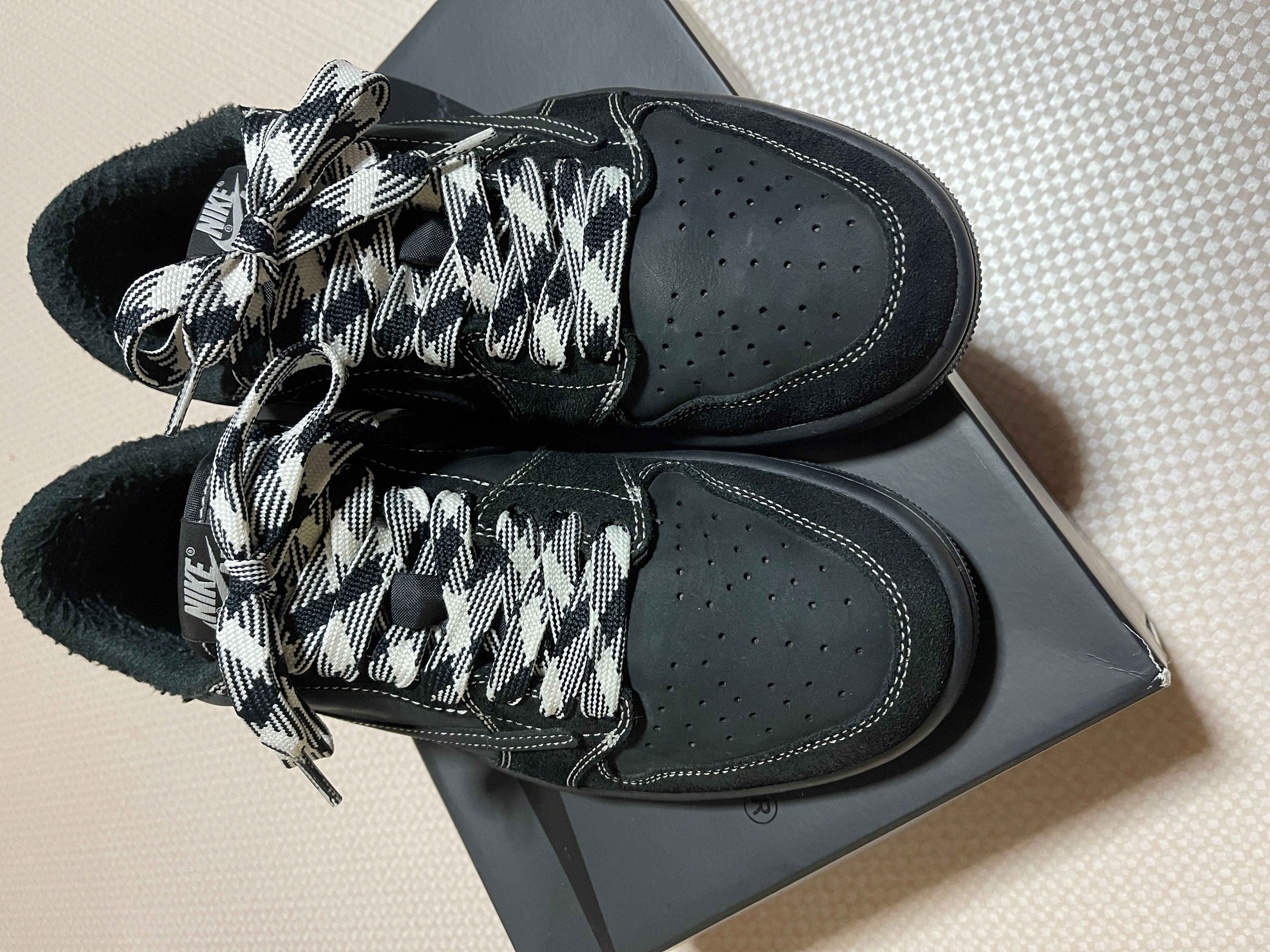 Travis Scott × Nike Air Jordan 1 Low OG SP "Black Phantom"