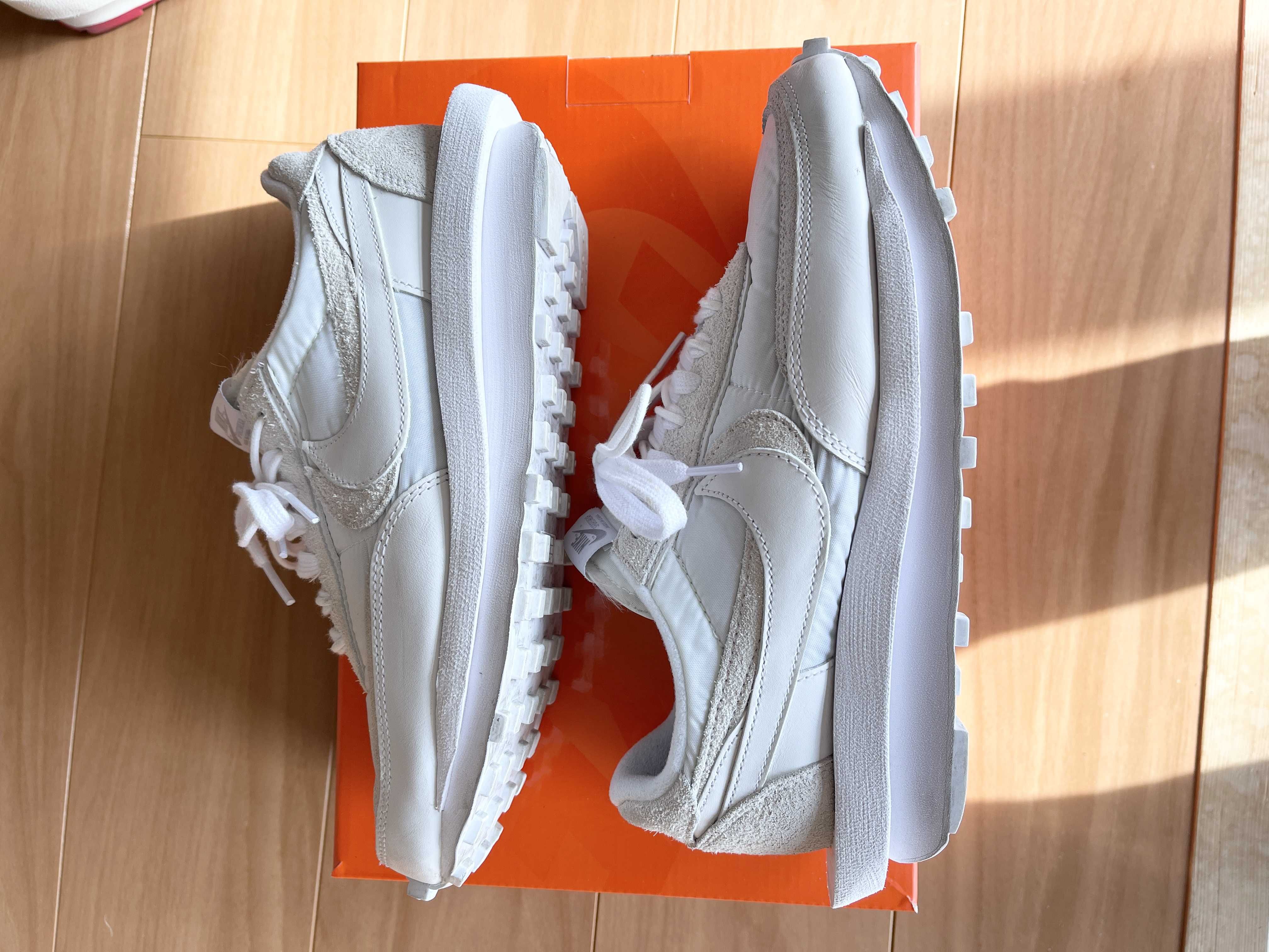 sacai × Nike LDV Waffle "Triple White"