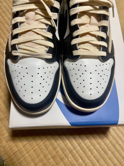 Travis Scott × fragment design × Nike Air Jordan 1 Low OG SP "Military Blue"