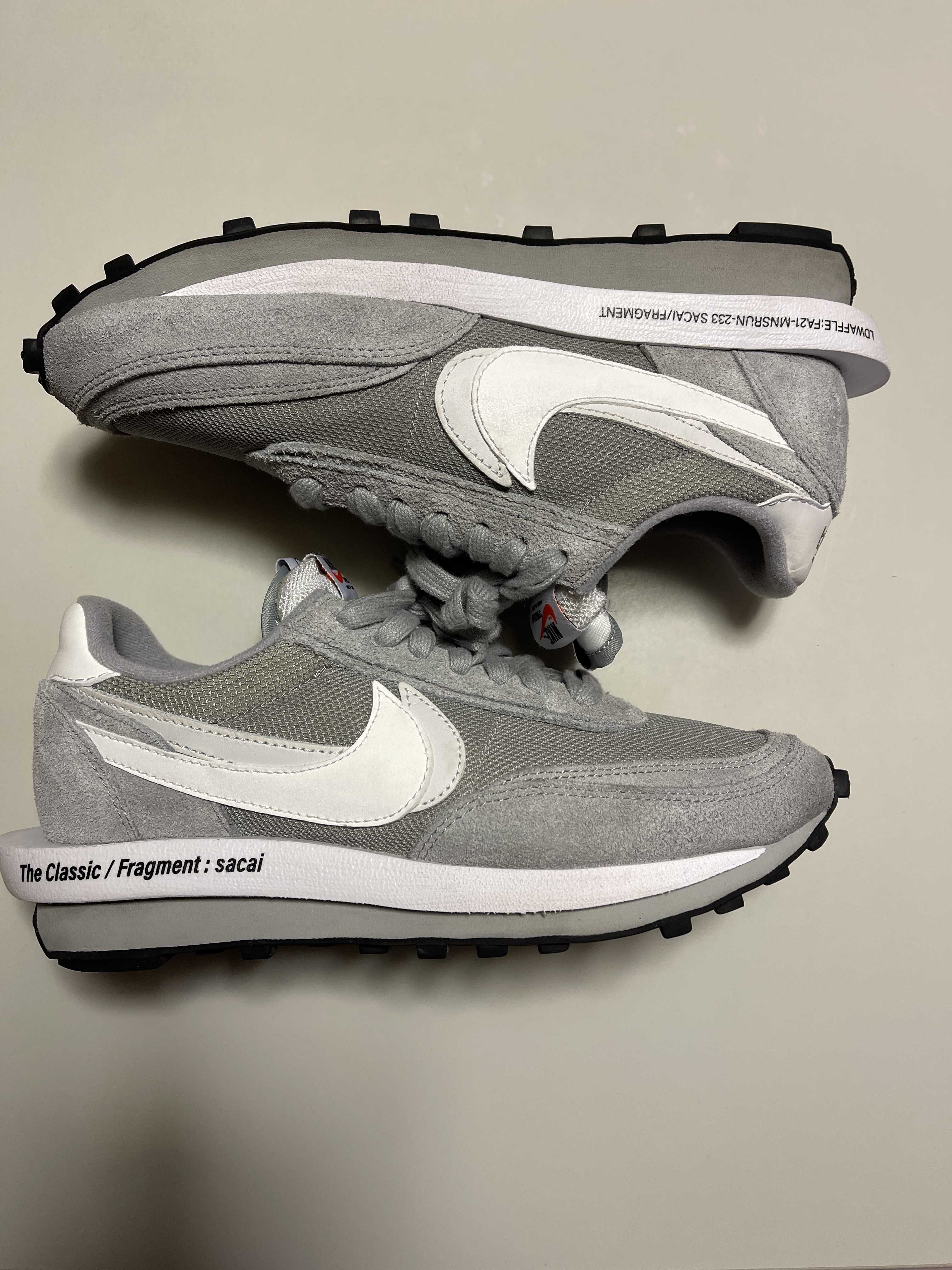 Fragment × sacai × Nike LD Waffle "Light Smoke Grey"