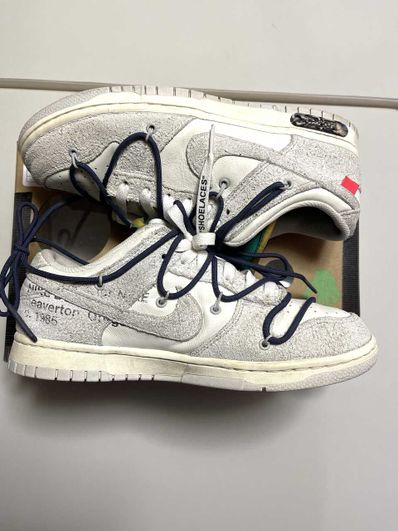 Off-White × Nike Dunk Low "Sail/Neutral Grey/Gridiron"