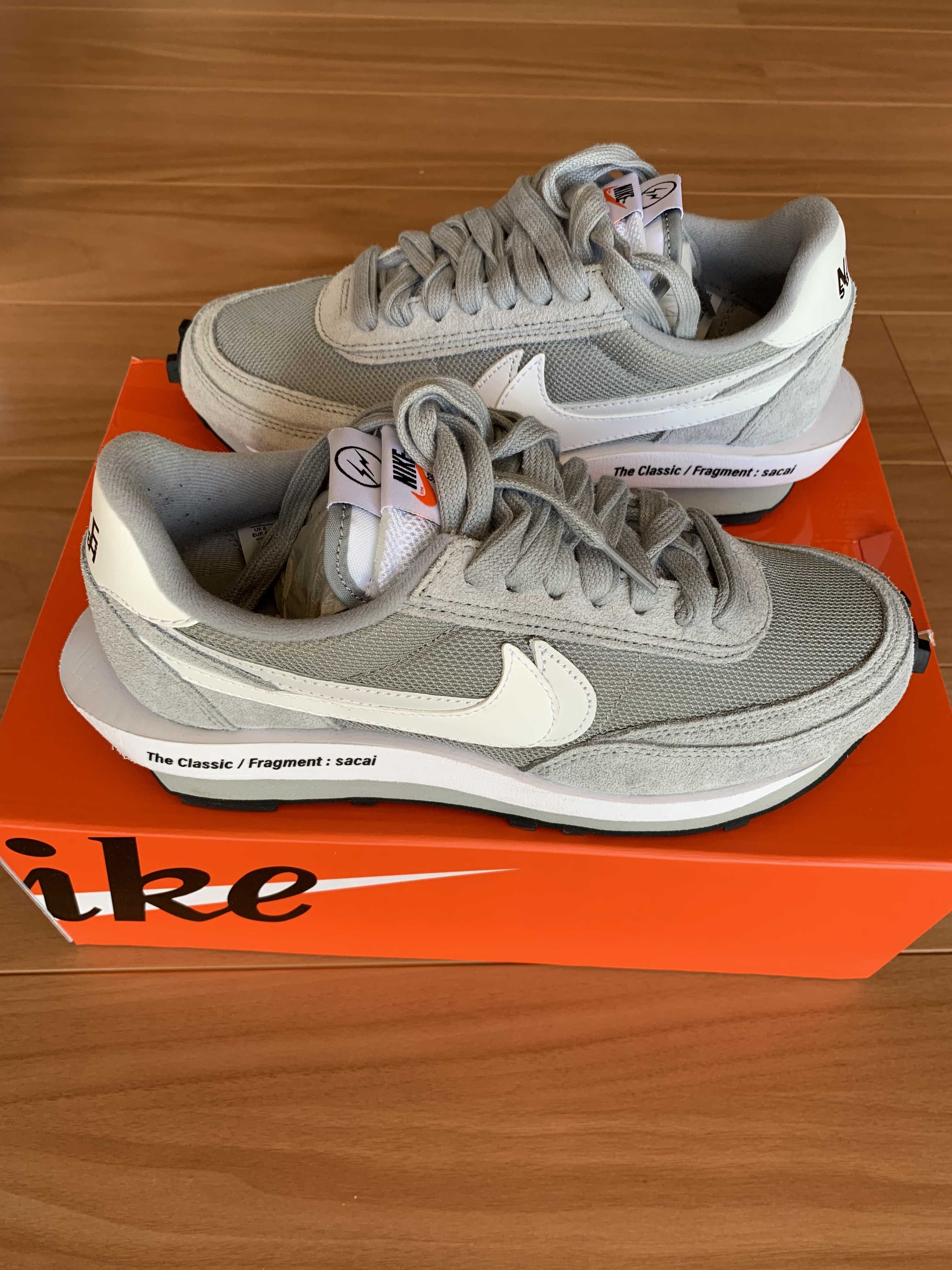 Fragment × sacai × Nike LD Waffle "Light Smoke Grey"