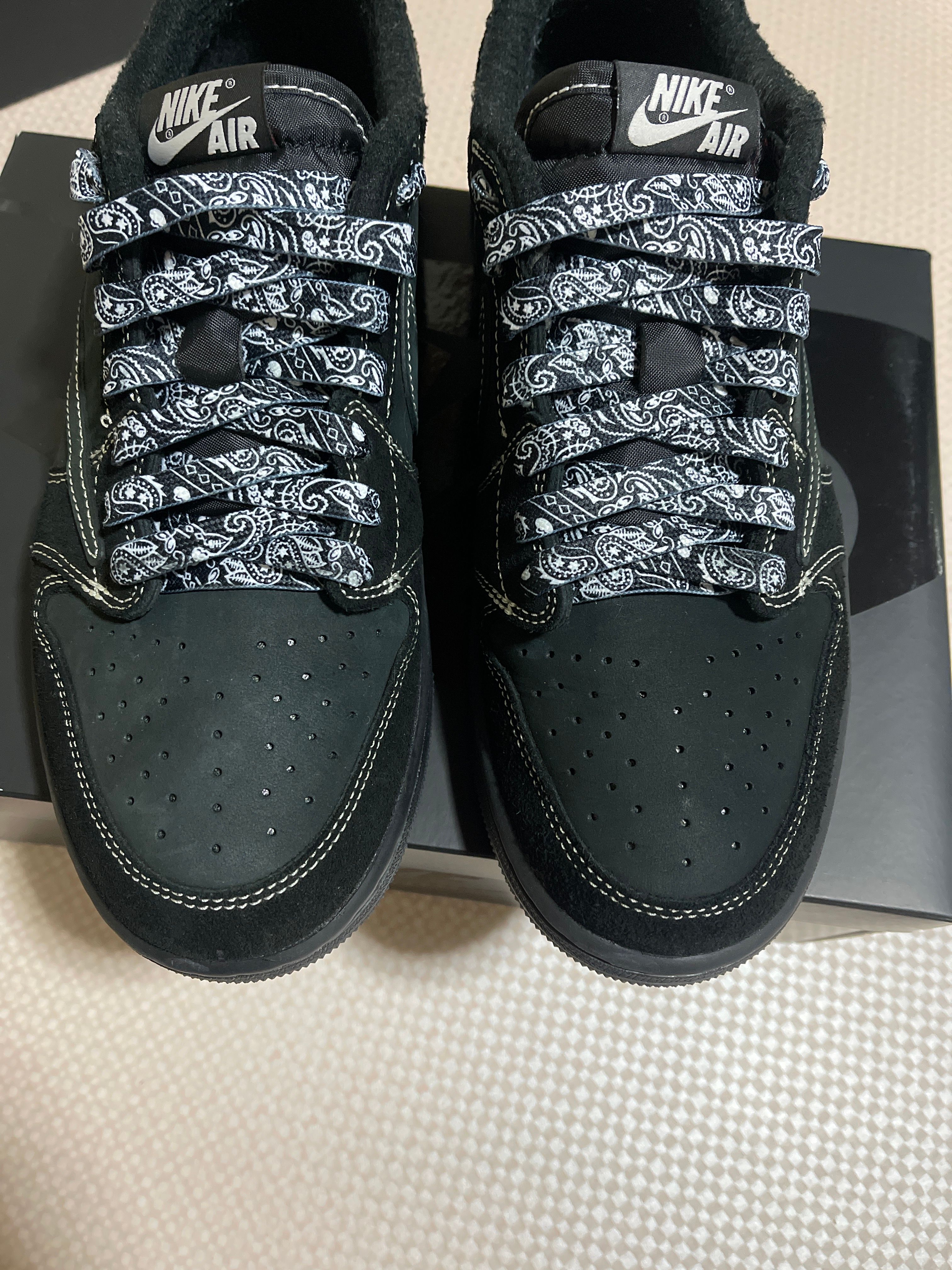 Travis Scott × Nike Air Jordan 1 Low OG SP "Black Phantom"