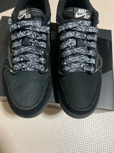 Travis Scott × Nike Air Jordan 1 Low OG SP "Black Phantom"