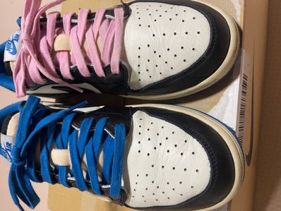 Travis Scott × fragment design × Nike Air Jordan 1 Low OG SP "Military Blue"