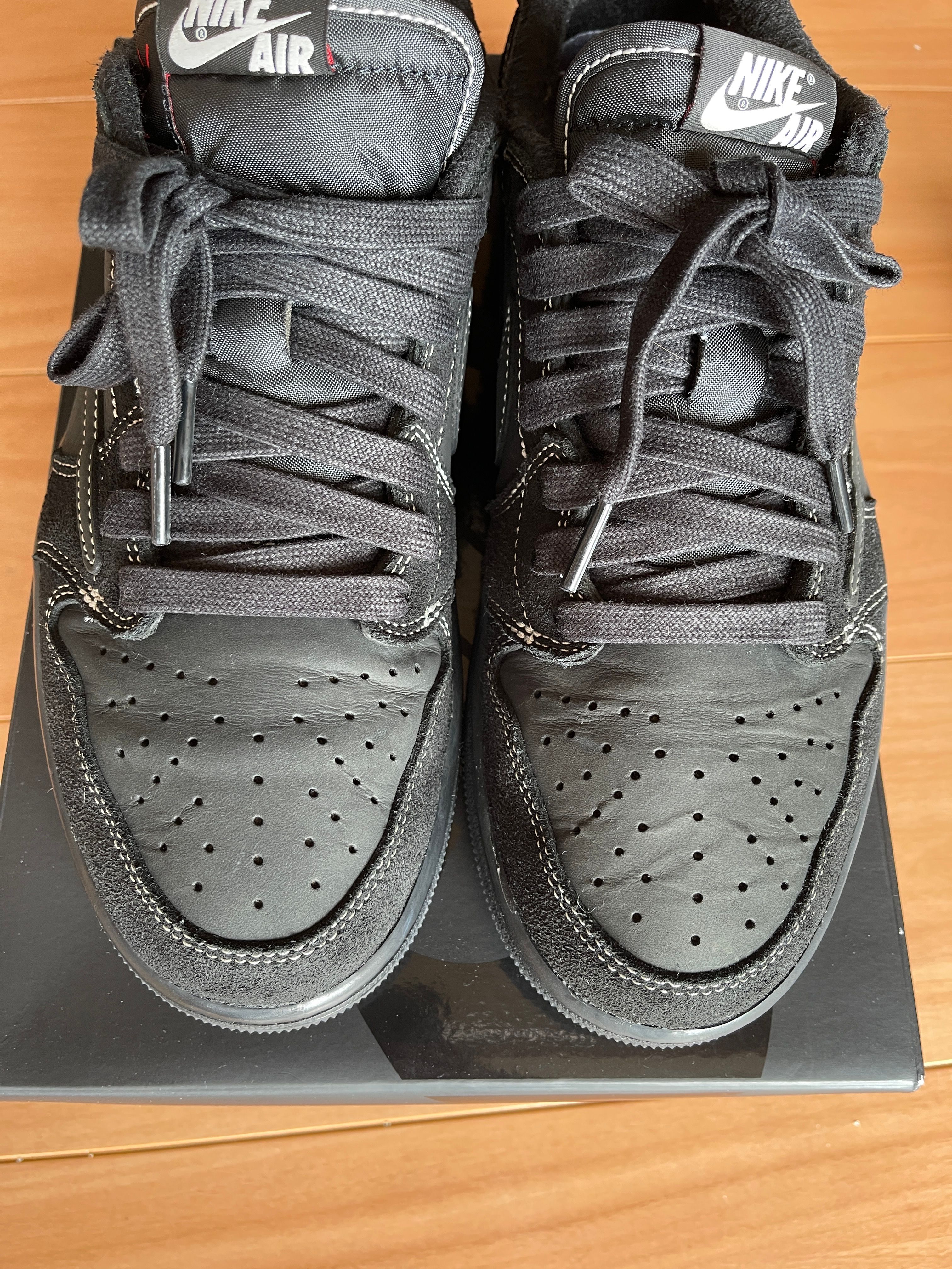 Travis Scott × Nike Air Jordan 1 Low OG SP "Black Phantom"