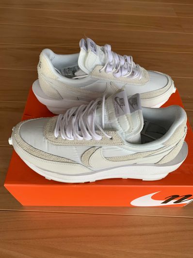 sacai × Nike LDV Waffle "Triple White"