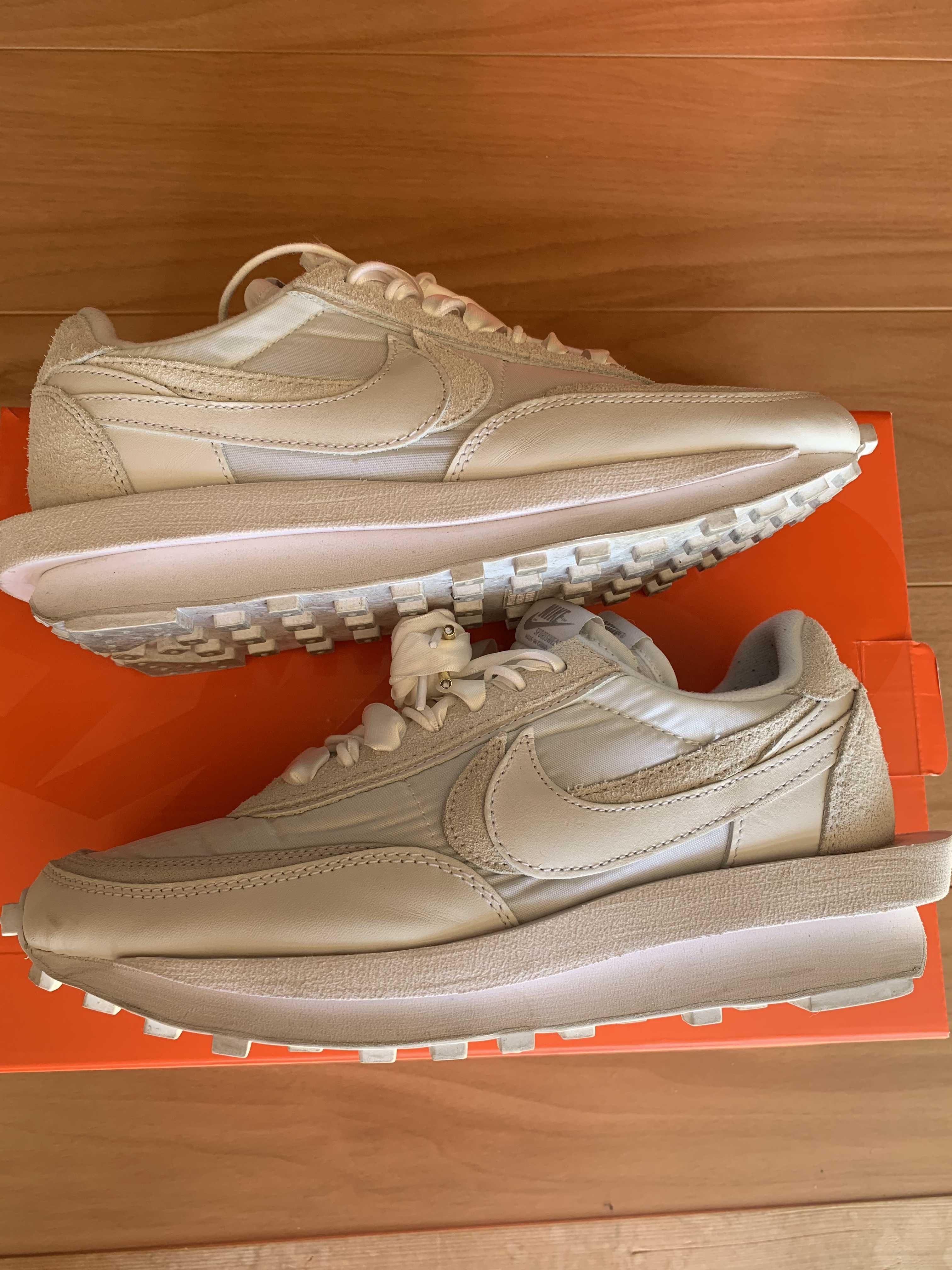 sacai × Nike LDV Waffle "Triple White"