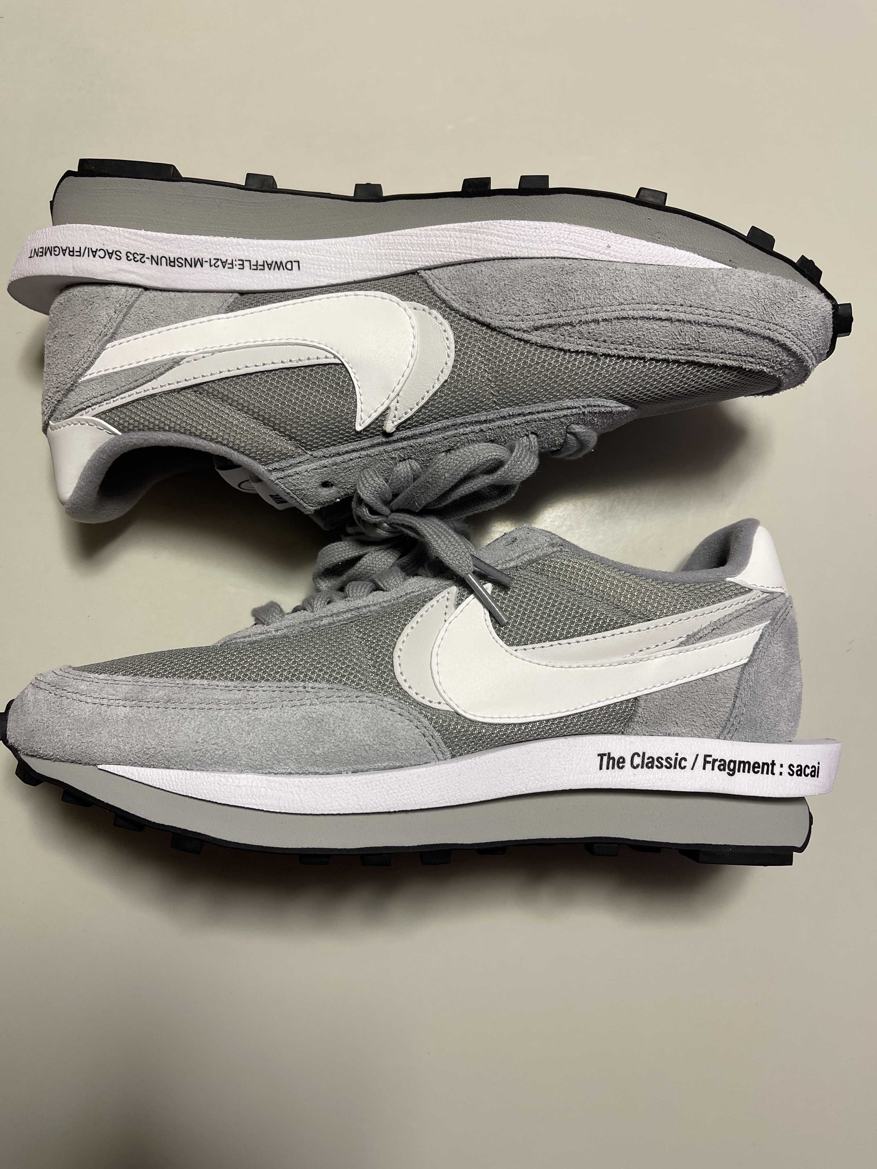 Fragment × sacai × Nike LD Waffle "Light Smoke Grey"