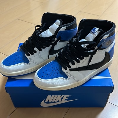 Travis Scott × fragment design × Nike Air Jordan 1 Retro High OG SP "Military Blue"