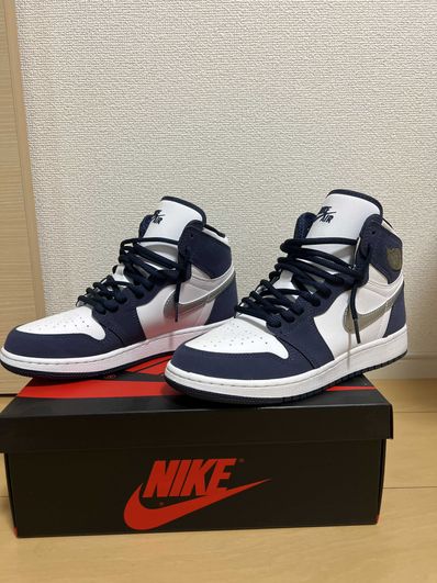 Nike GS Air Jordan 1 High OG CO.JP "Midnight Navy" (2020)(ブリーフケースなし)