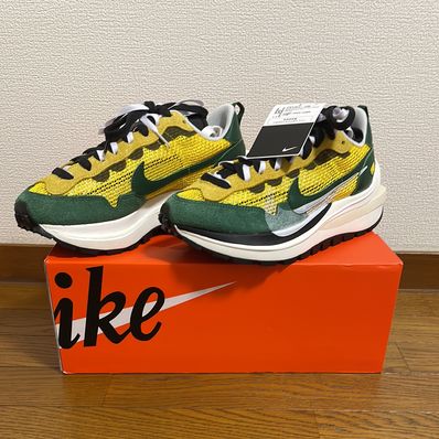 sacai × Nike Vapor Waffle "Tour Yellow/Stadium Green-Sail"