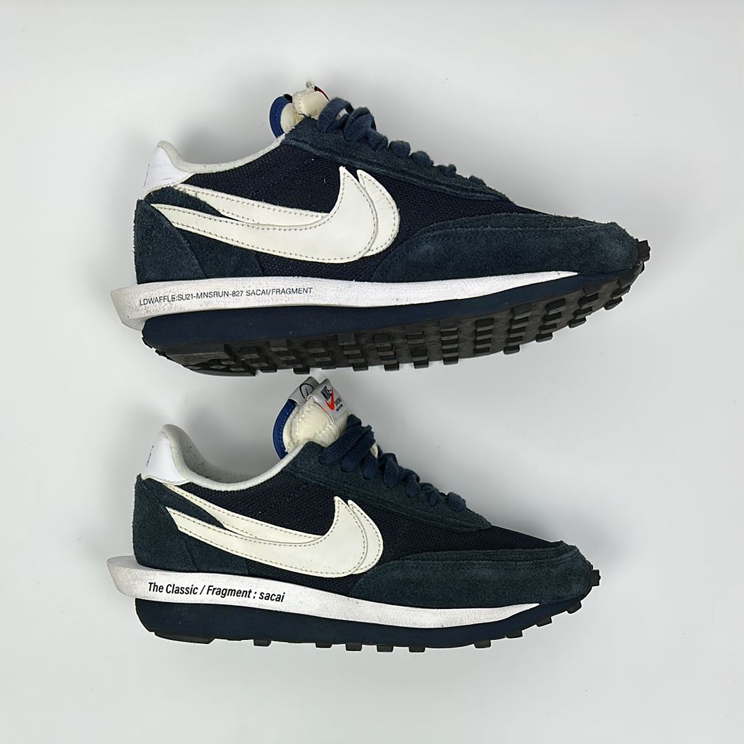Fragment × sacai × Nike LD Waffle "Blackended Blue"
