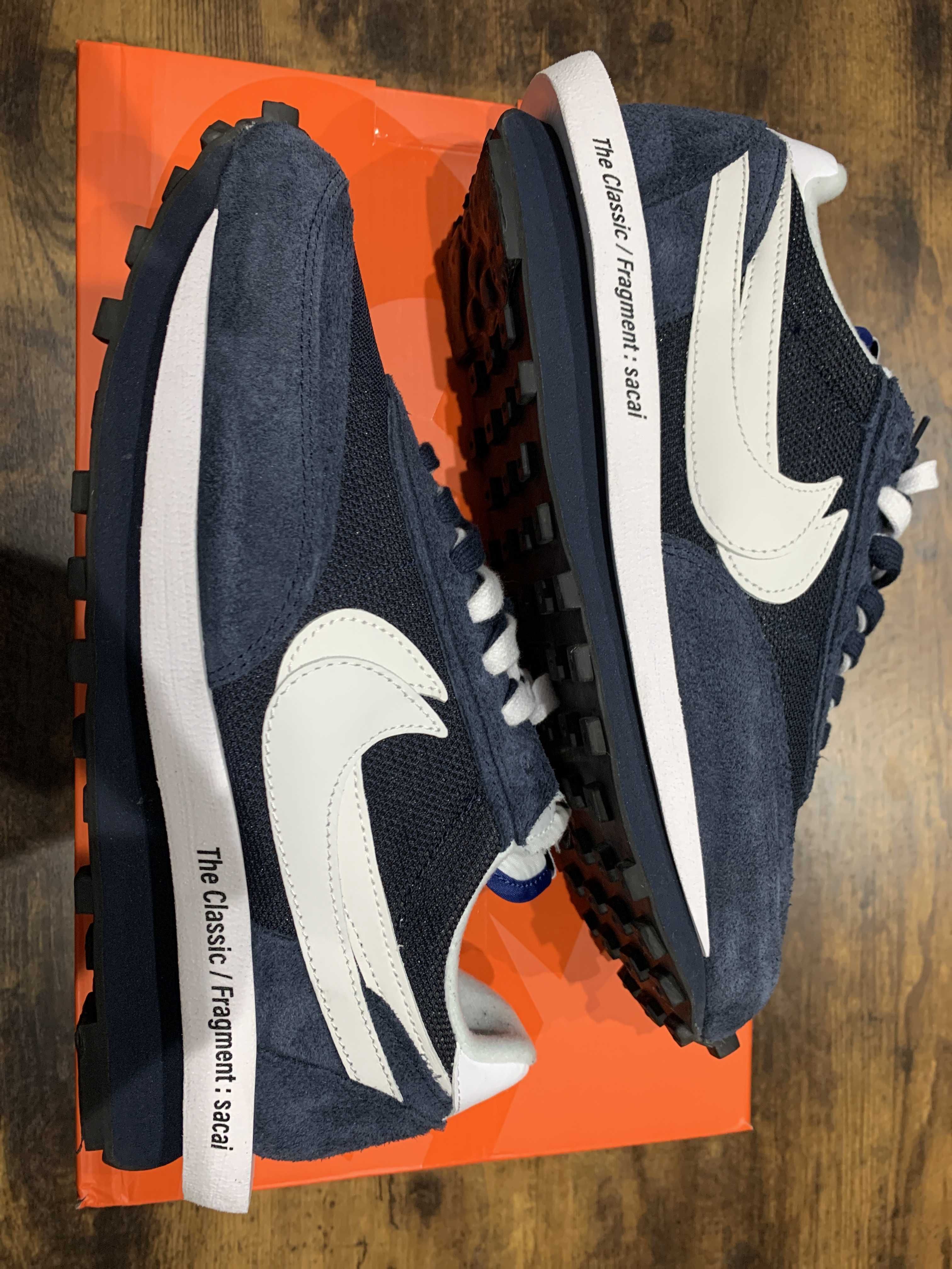 Fragment × sacai × Nike LD Waffle "Blackended Blue"